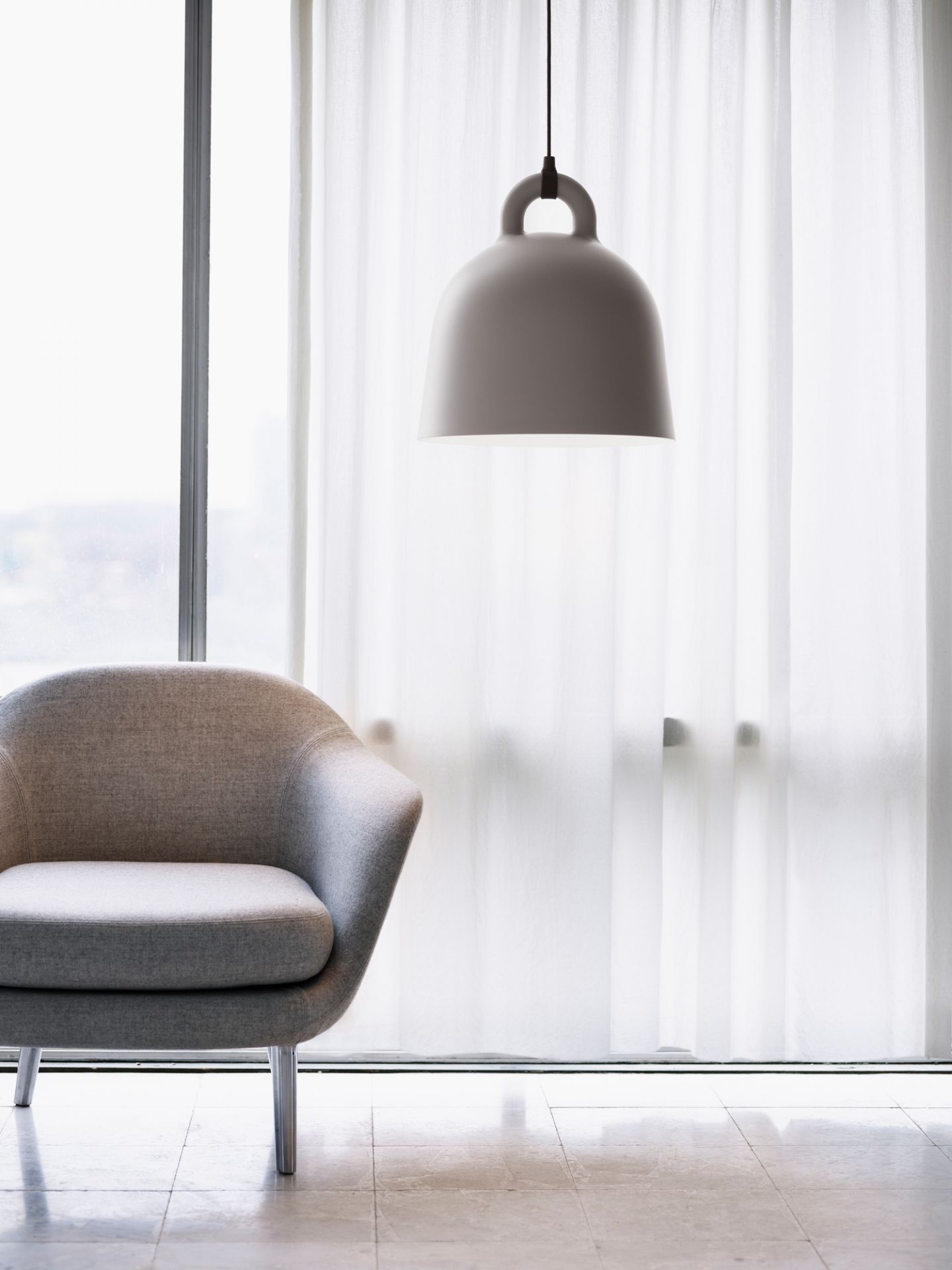 Bell Lamp Pendant light 22 cm Normann Copenhagen SINGLE Grey Grey | NOCOP 502107 EZ