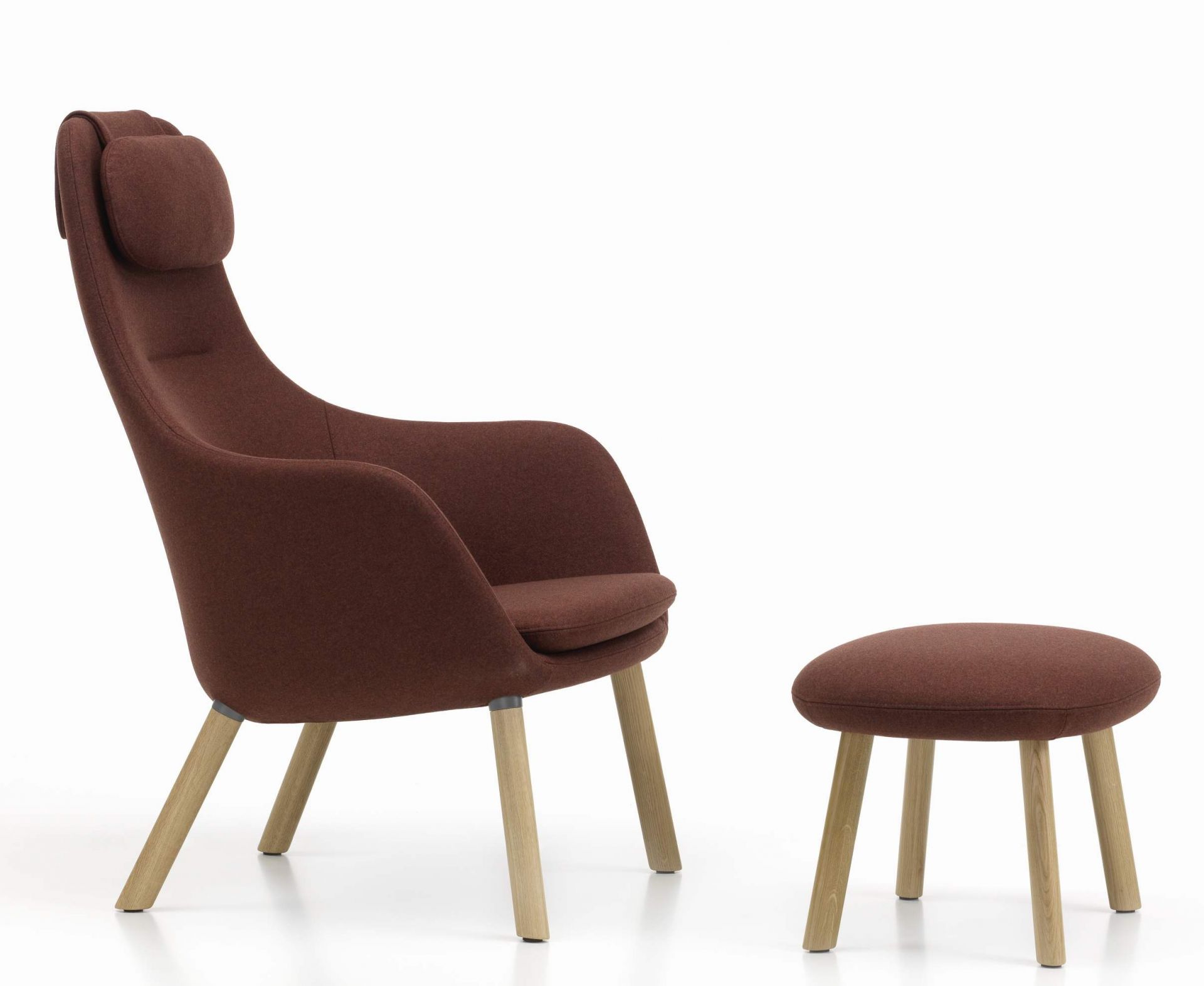 Hal Lounge Chair Armchair + Ottoman Seat Cushion loose Vitra  