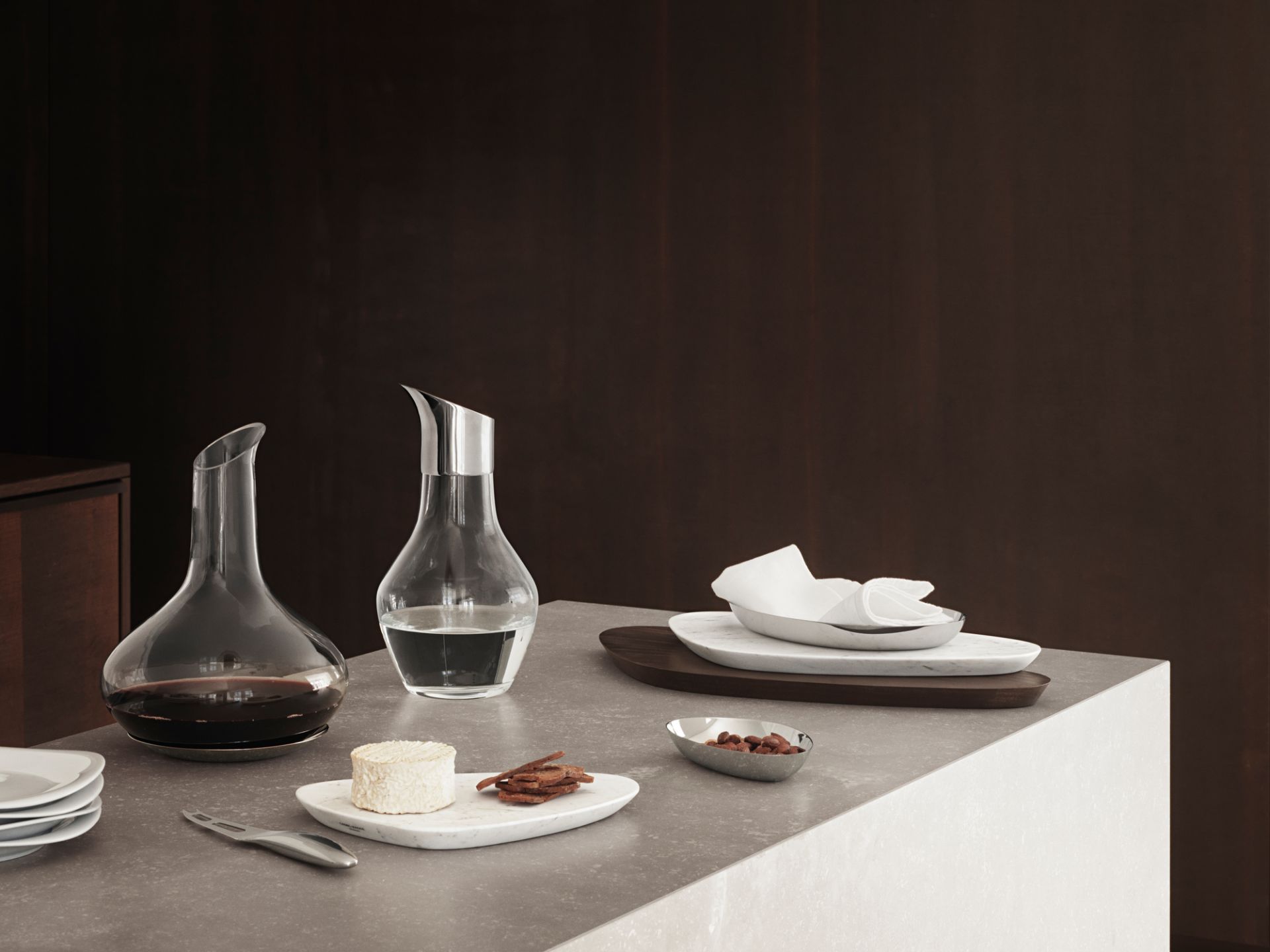 Sky Wine Carafe Wine Carafe with Coaster Georg Jensen SINGLE PIECES