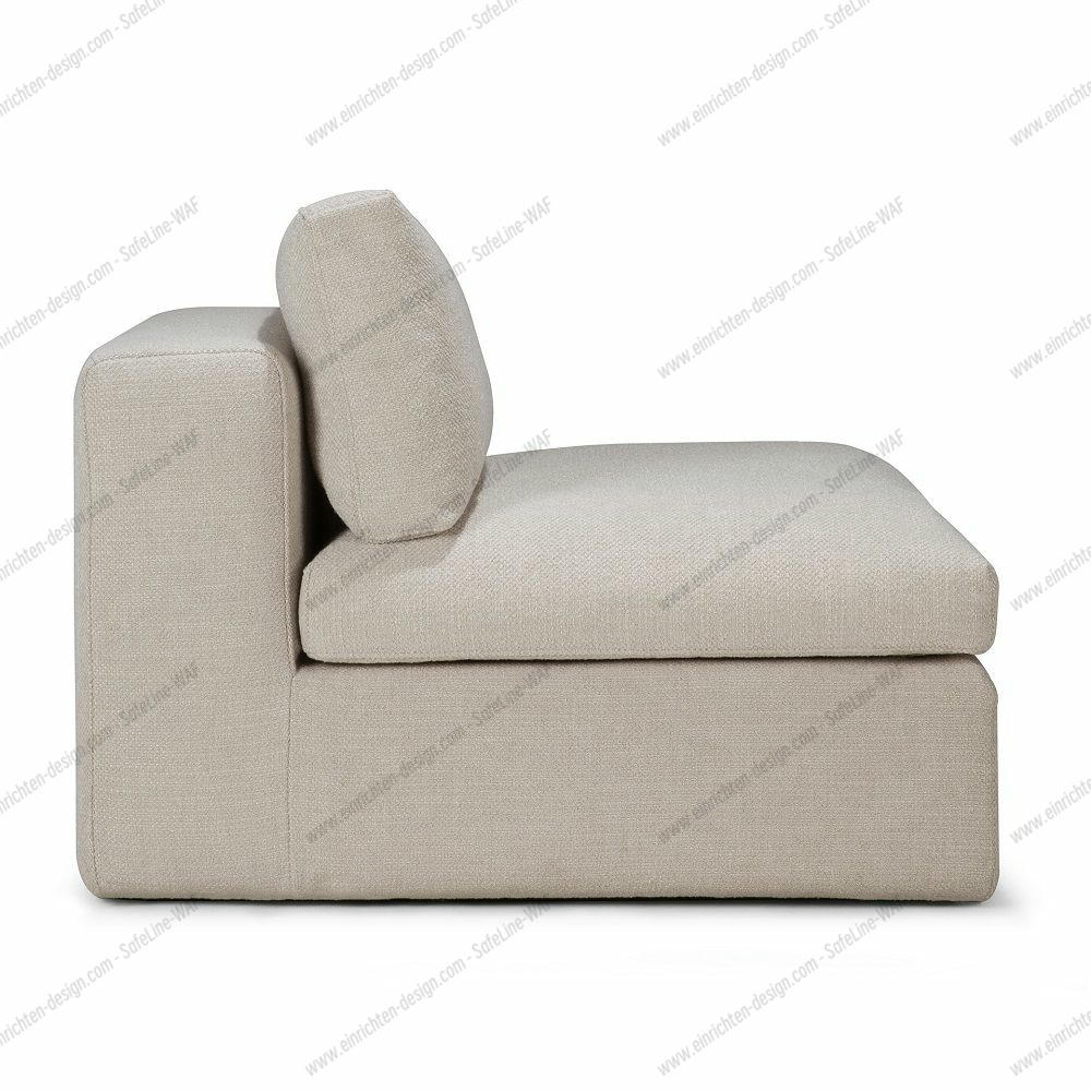 Mellow Sofa 1 seater Ivory Fabric Ethnicraft