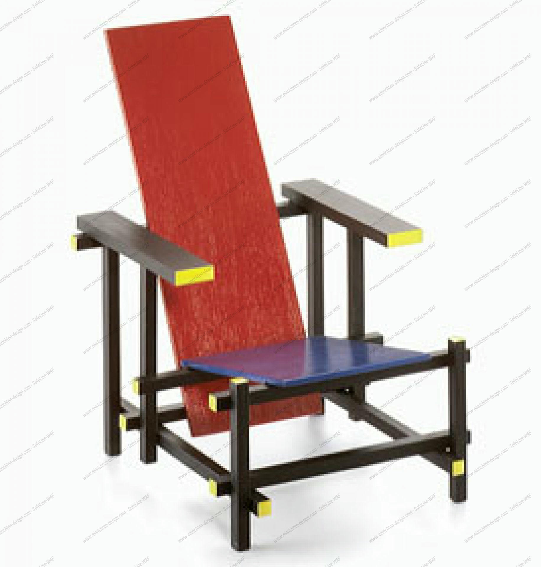 Rood blauwe stoel [1918] Miniatur Chair Vitra