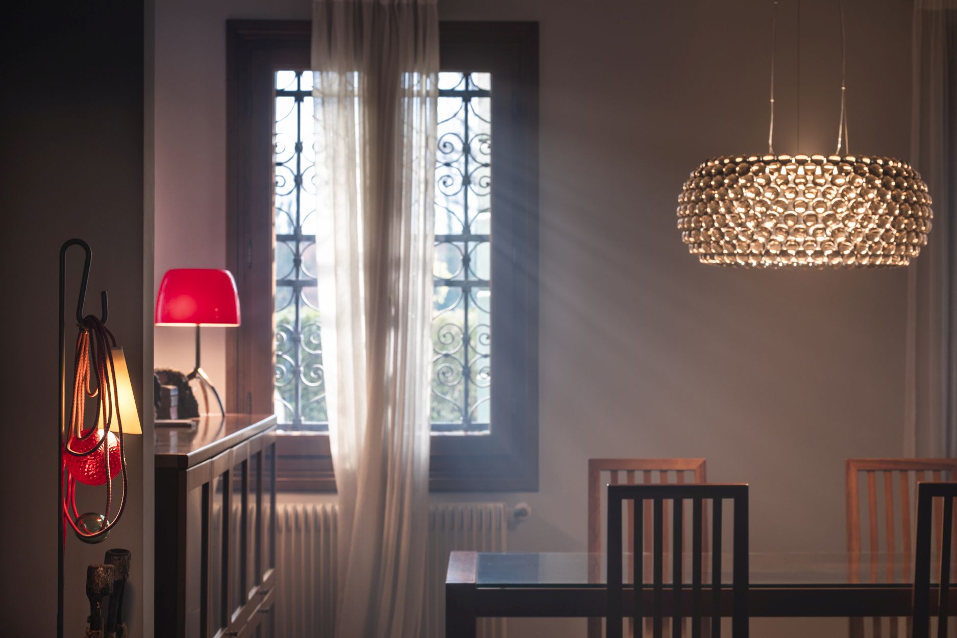 Caboche Plus Grande Pendant light Grey Foscarini