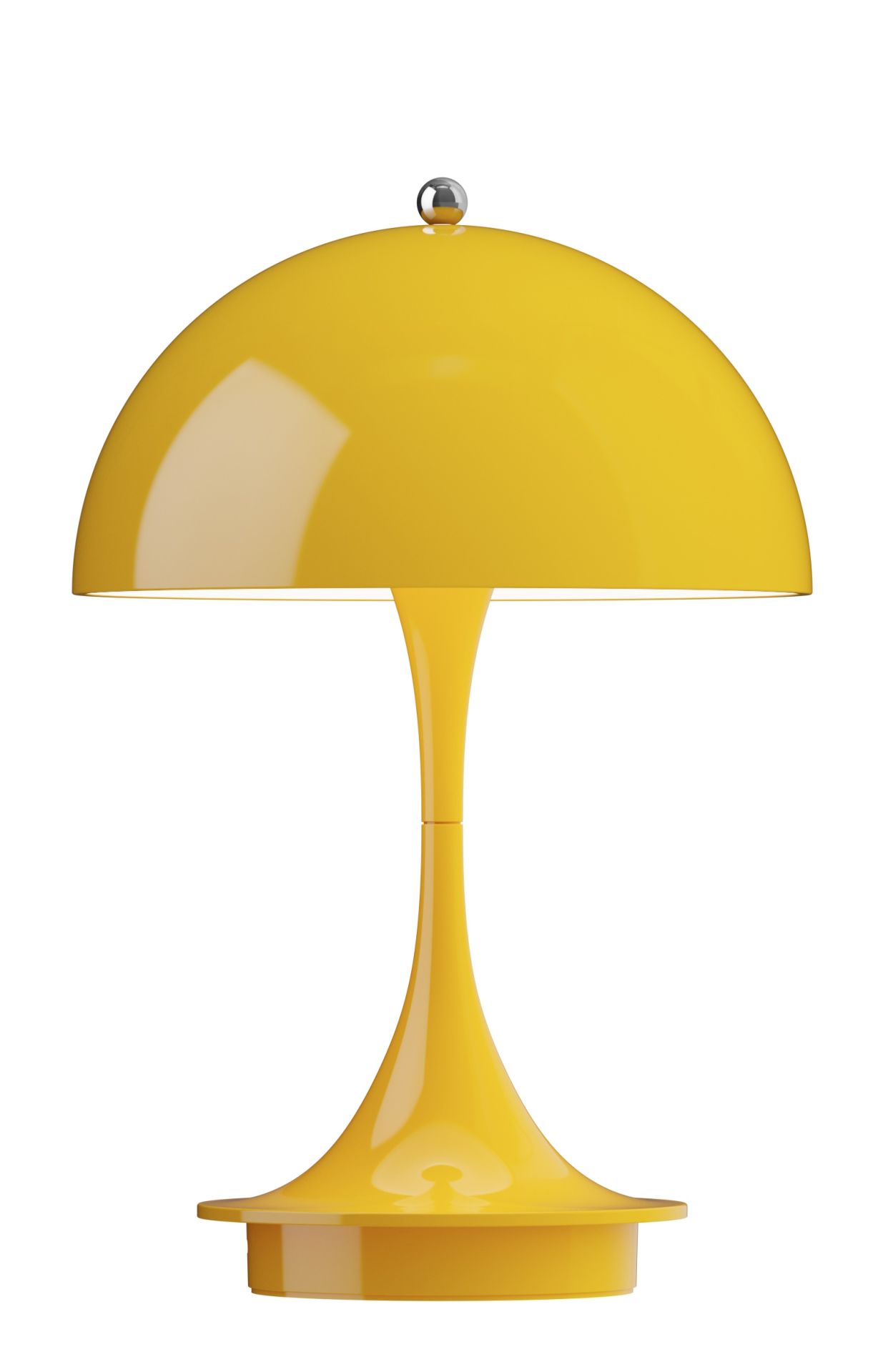 Panthella 160 Portable V3 rechargeable LED table lamp Indoor/Outdoor Louis Poulsen Opaque yellow