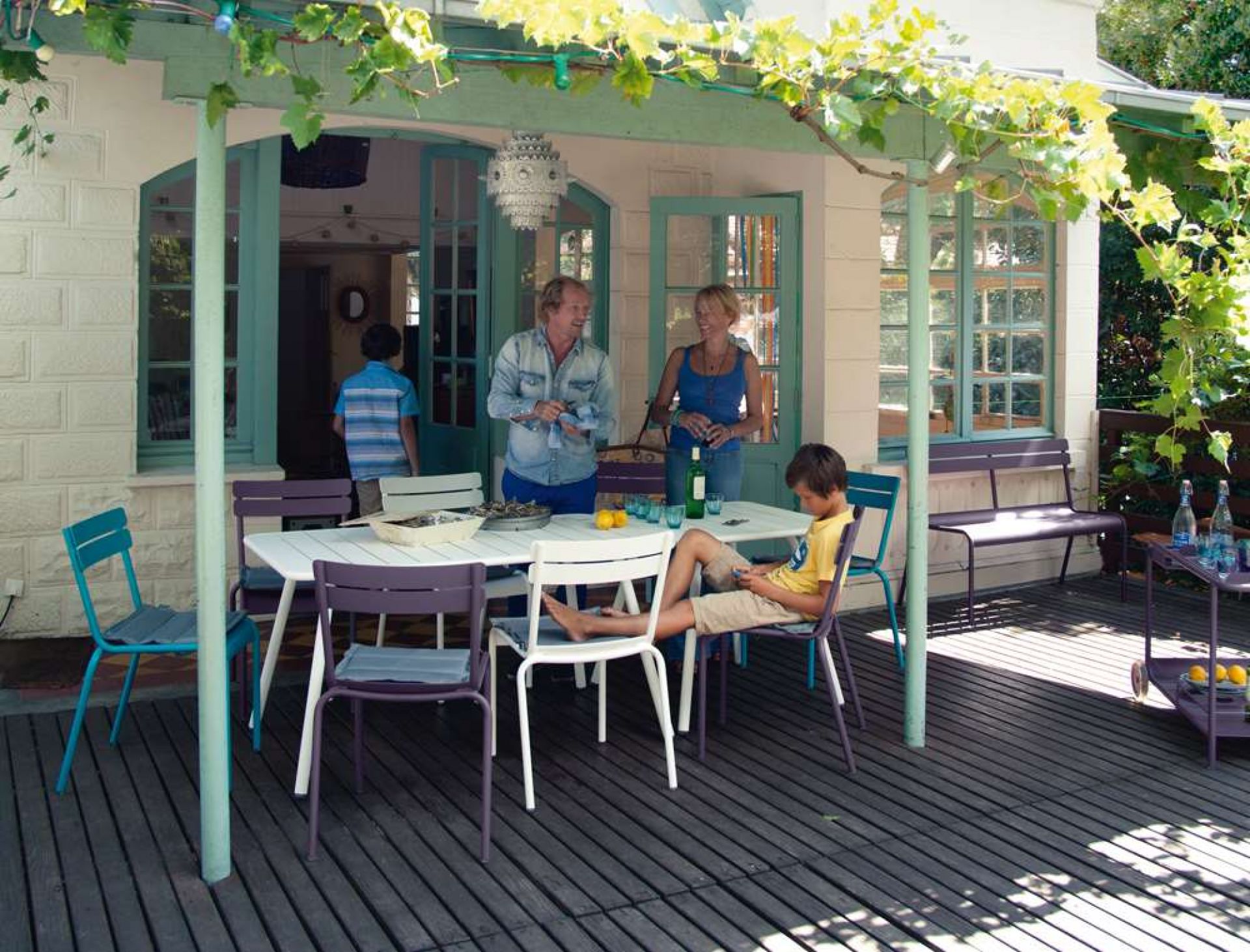 Luxembourg Outdoor table four legged Fermob