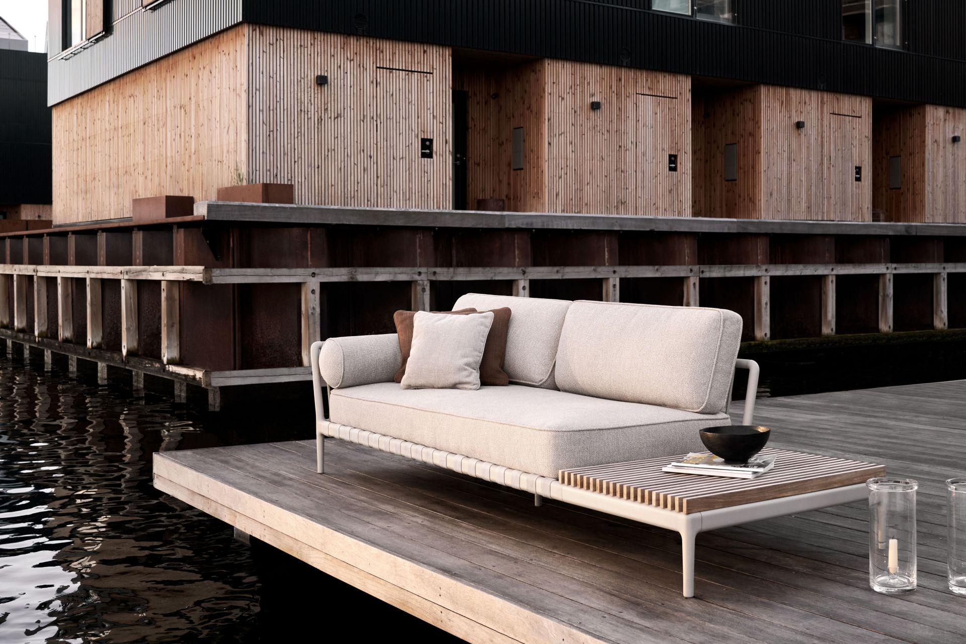 Open-Air Outdoor Sofa open end left Vipp