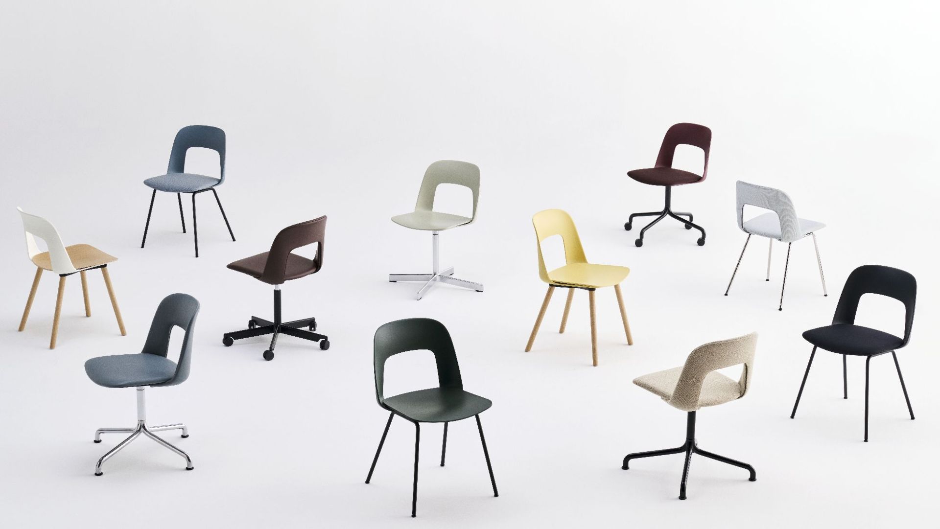 Layout Side Chair 152 4-star swivel chair Hay 