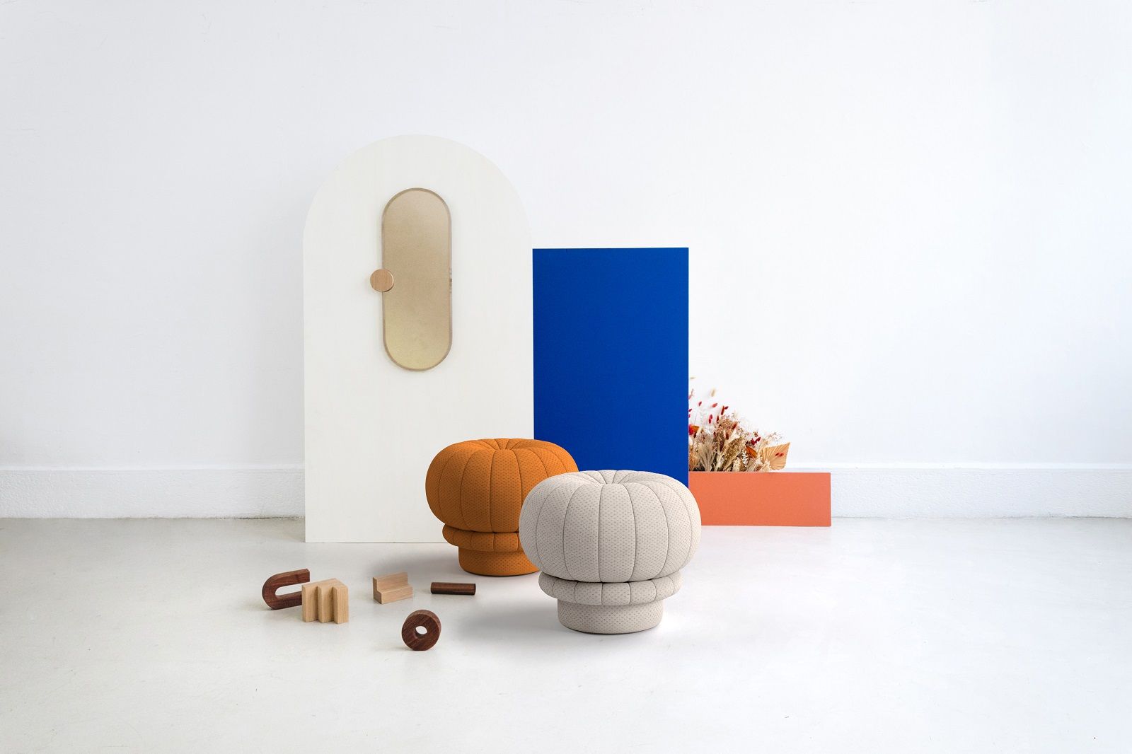 Claudie pouf stool Hartô