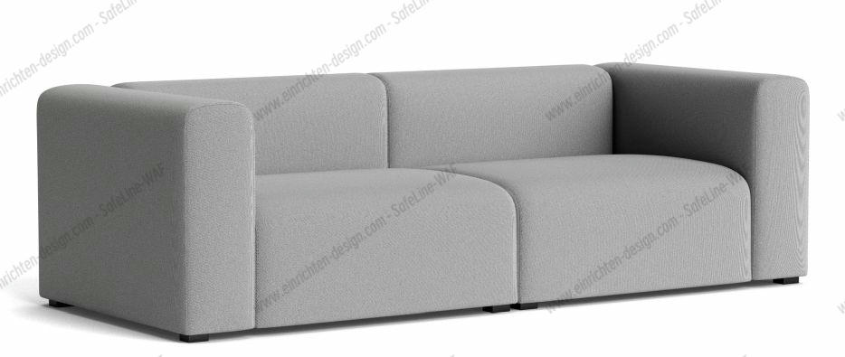 Mags Sofa 2.5-seater Combination 1 Hay Fabric Steelcut Trio 133