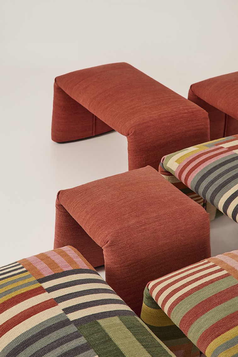 Folded Pattern Bench Bench Nanimarquina 