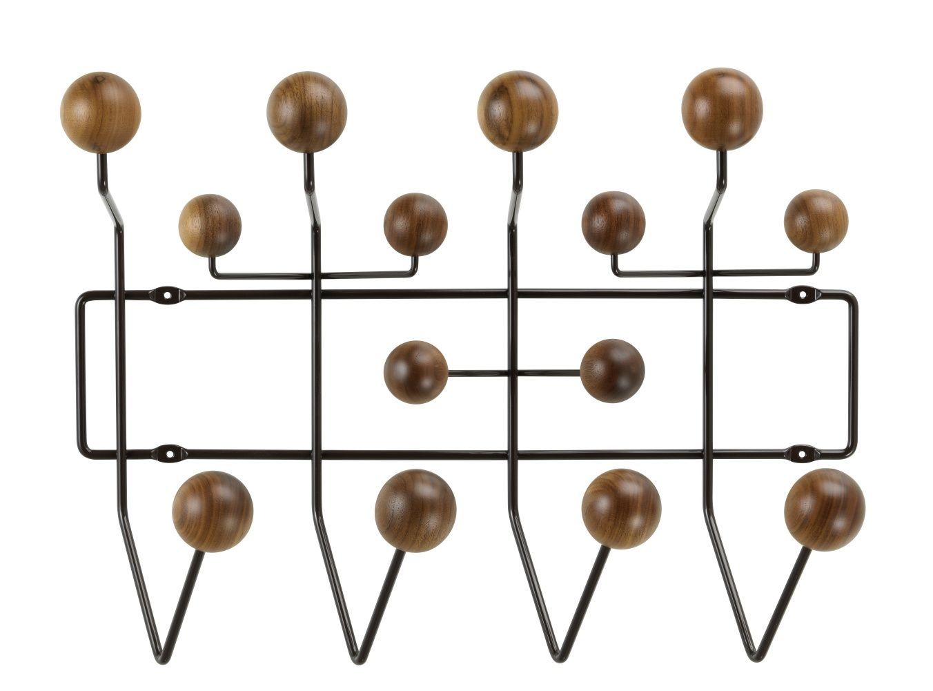Eames Hang it all coat rack natural walnut Vitra 