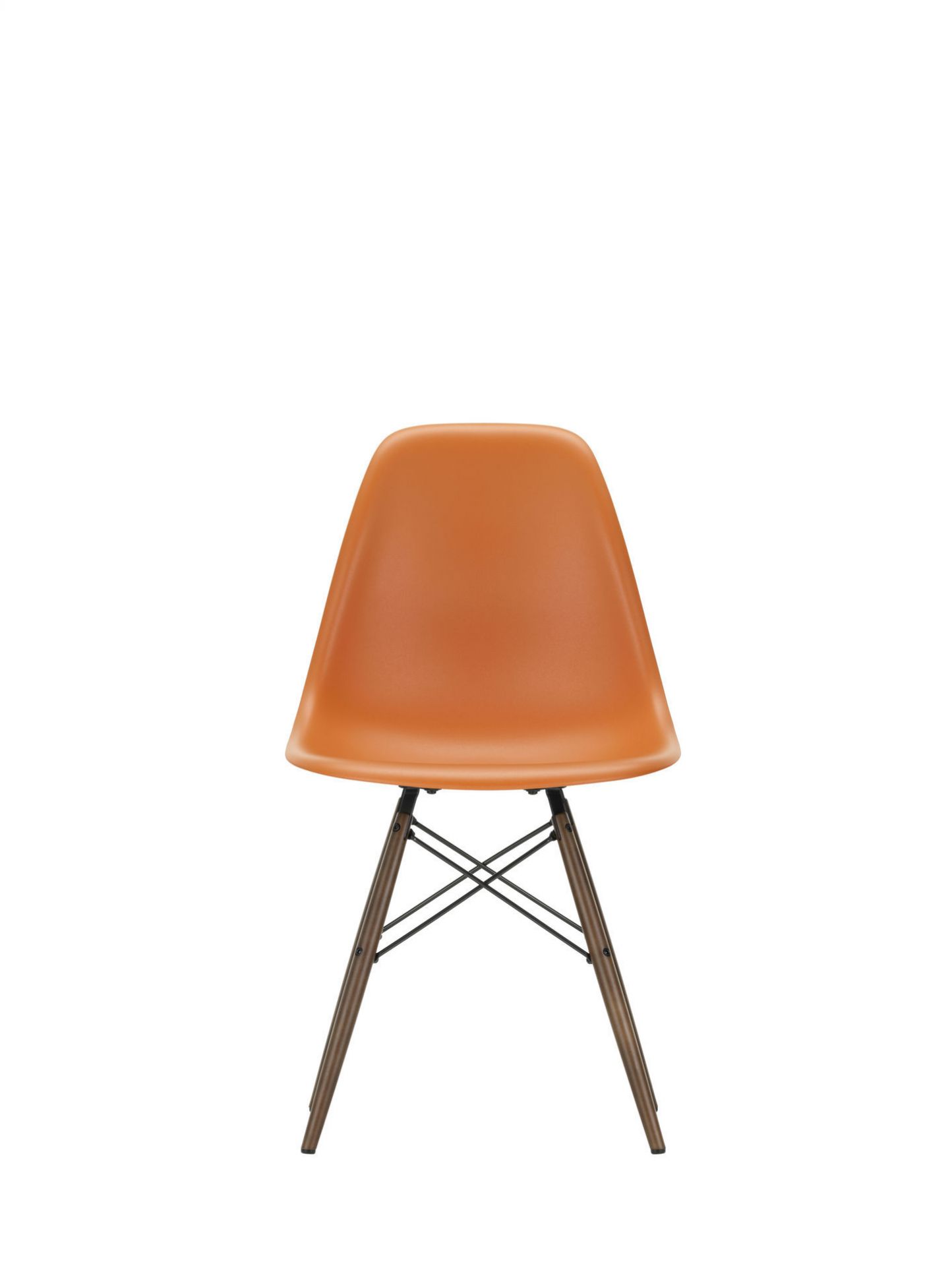 Eames Plastic Side Chair DSW Chair Vitra Maple dark - pebble