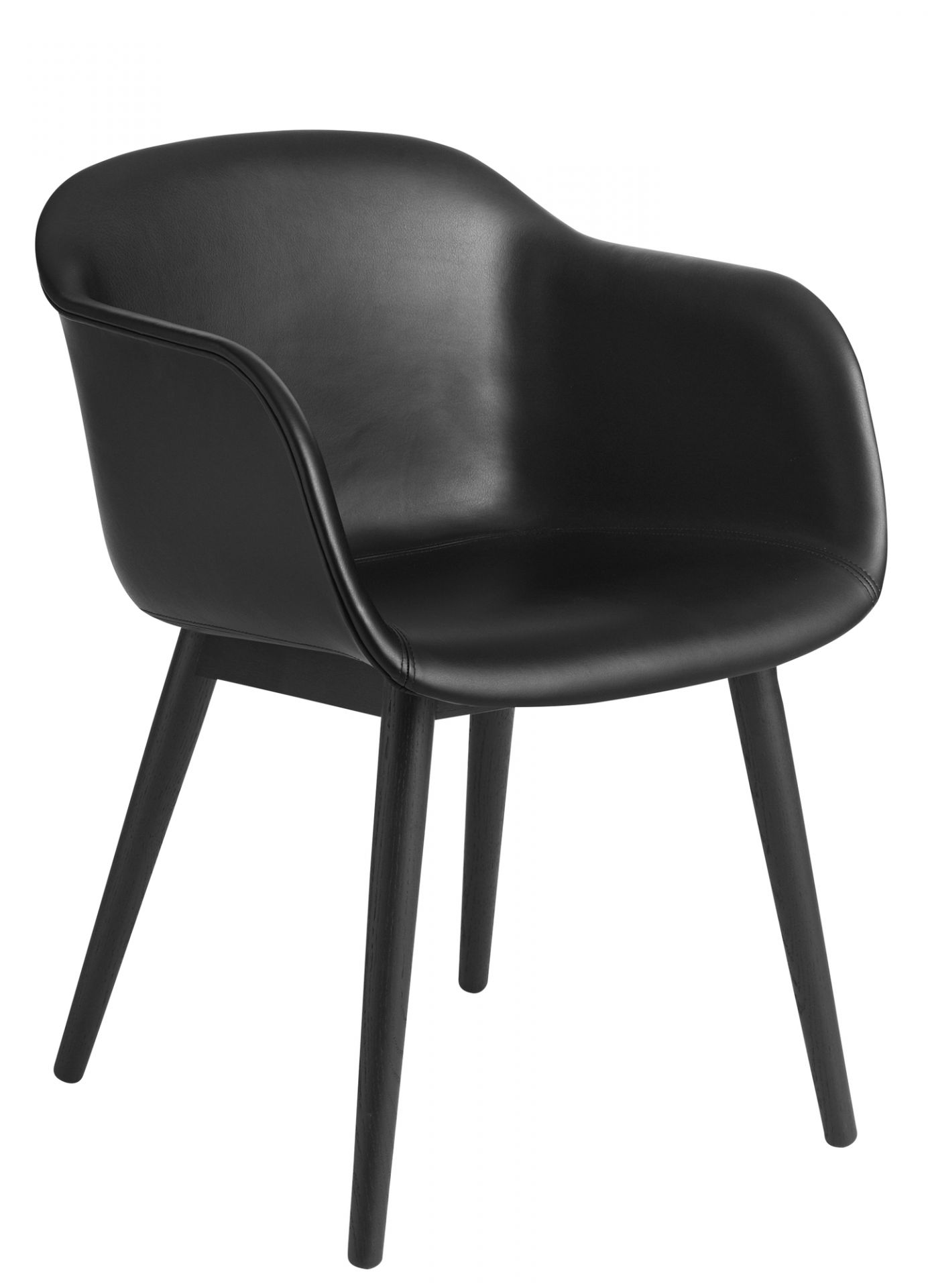 Fiber Armchair Wood Base Chair Muuto