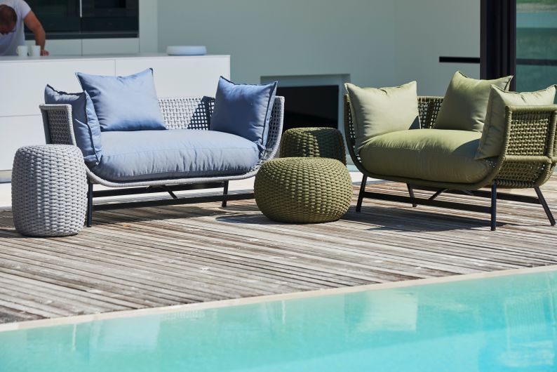 Suka Loungesofa Outdoor Jan Kurtz Light grey