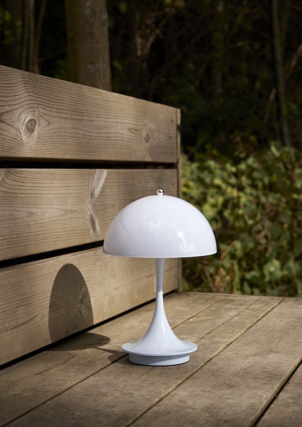 Panthella 160 Portable LED Table lamp Indoor/Outdoor Louis Poulsen Opal Pale blue SINGLE PIECES