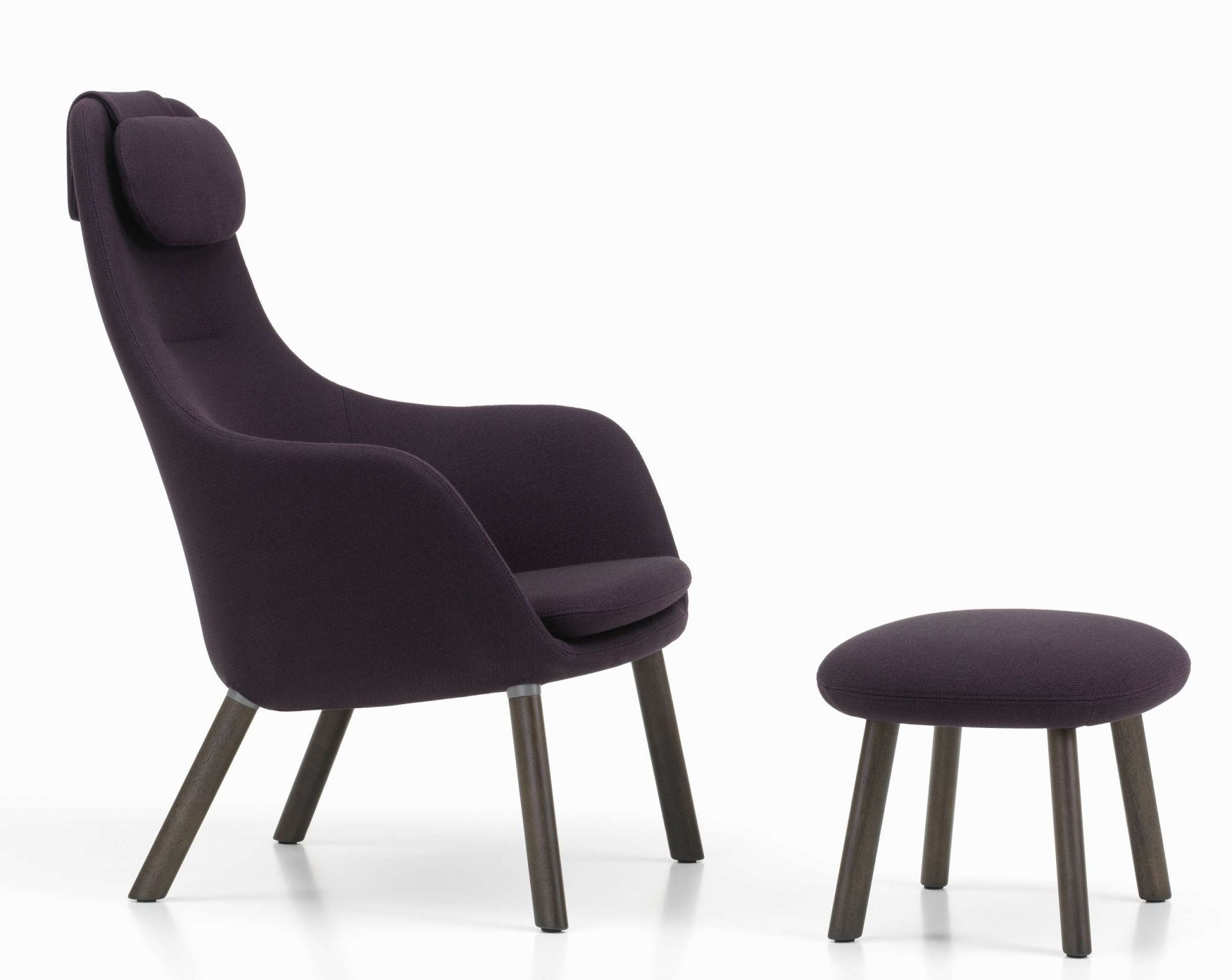 Hal Lounge Chair Armchair + Ottoman Seat Cushion loose Vitra  