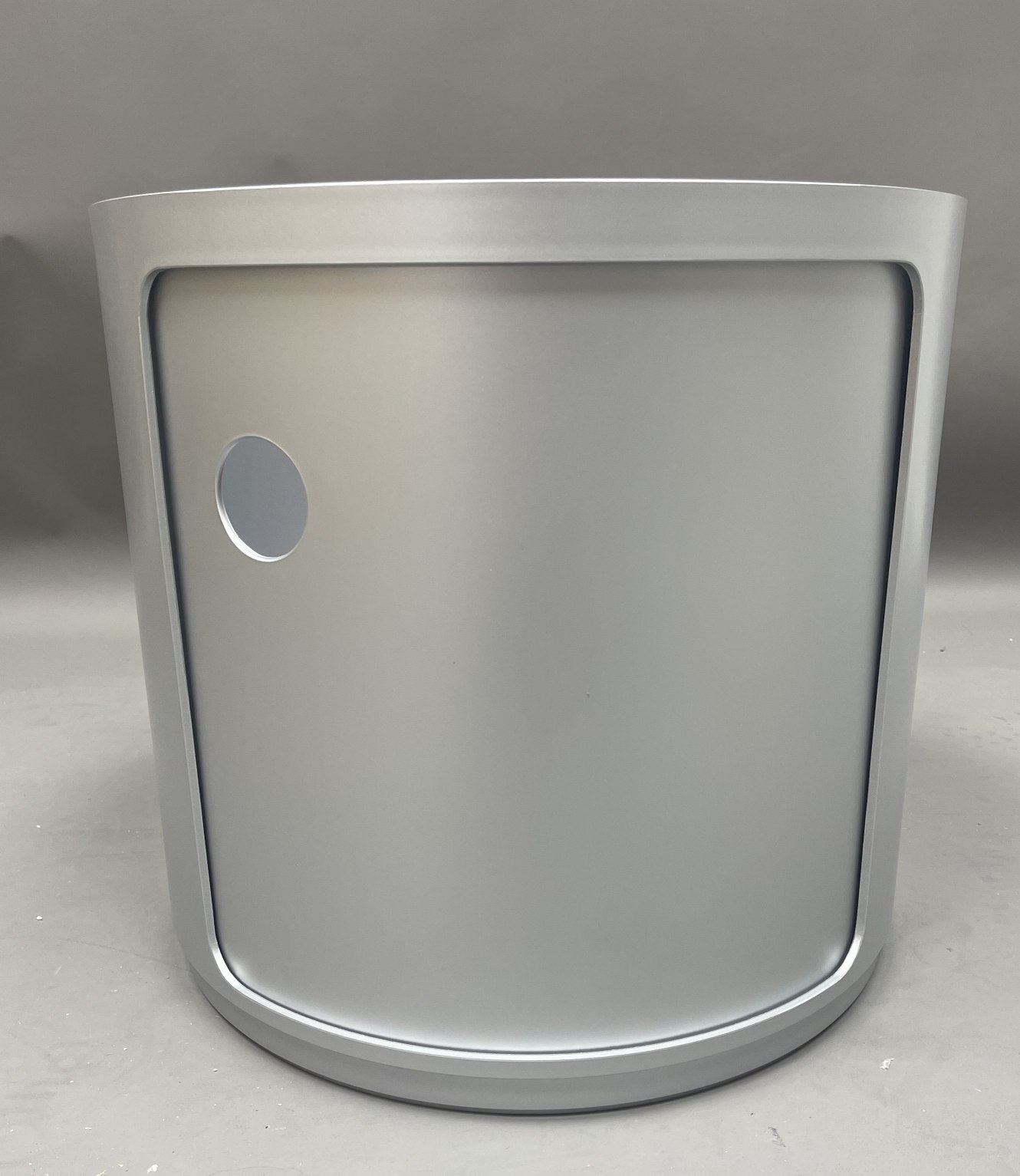 Componibili 4955 - round element high SILVER Kartell MÄNGELEXEMPLAR