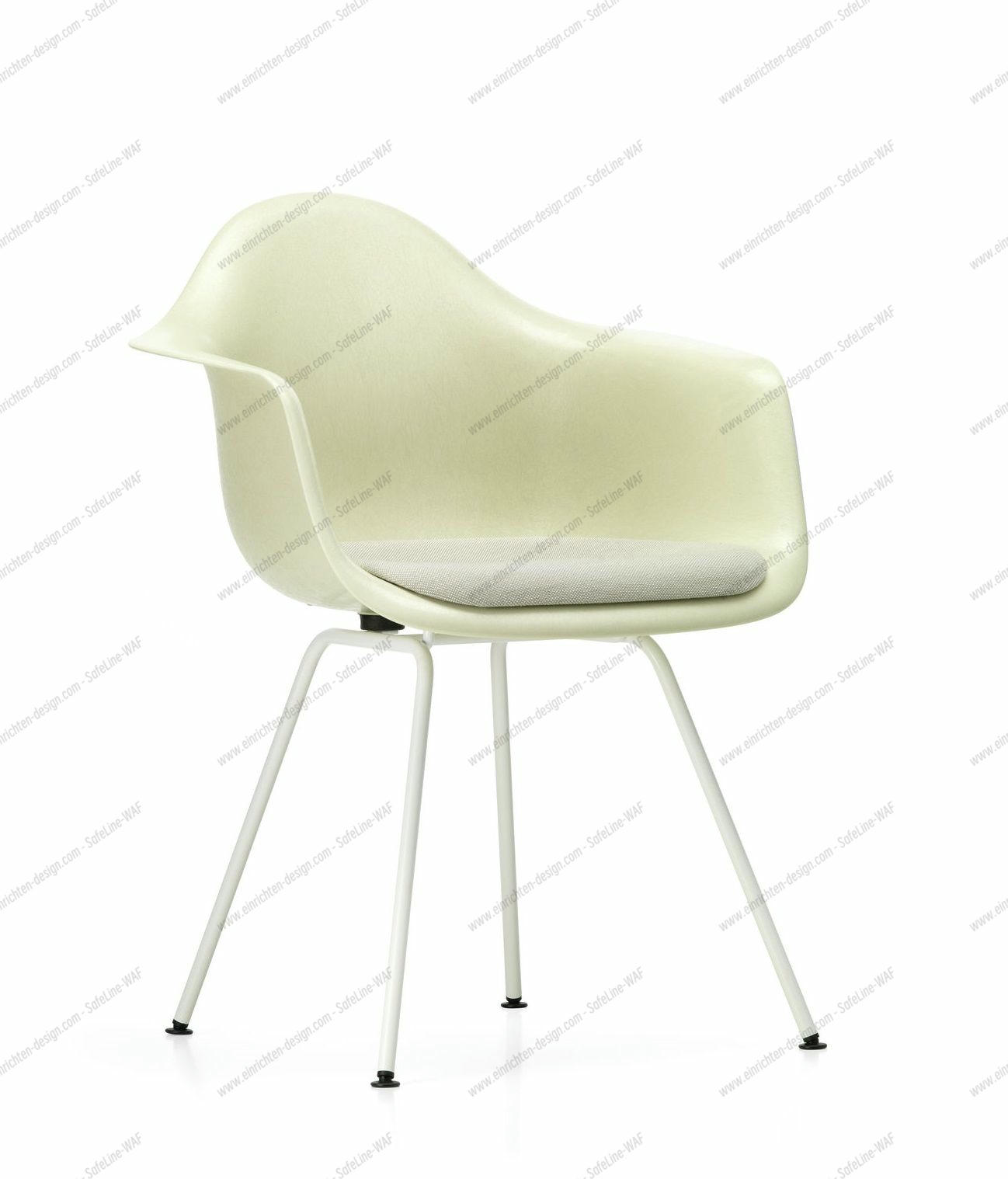 Eames Plastic Arm Chair DAX with seat cushion Vitra