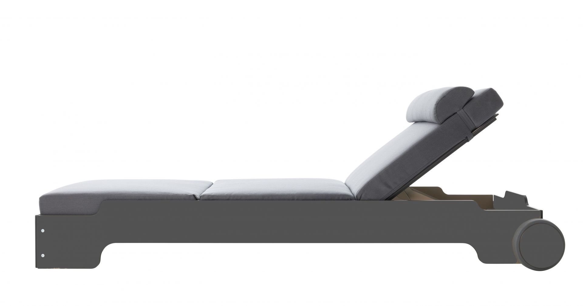 Solara Stacking Lounger incl. Wheels and Upholstery Outdoor Müller Möbelwerkstätten