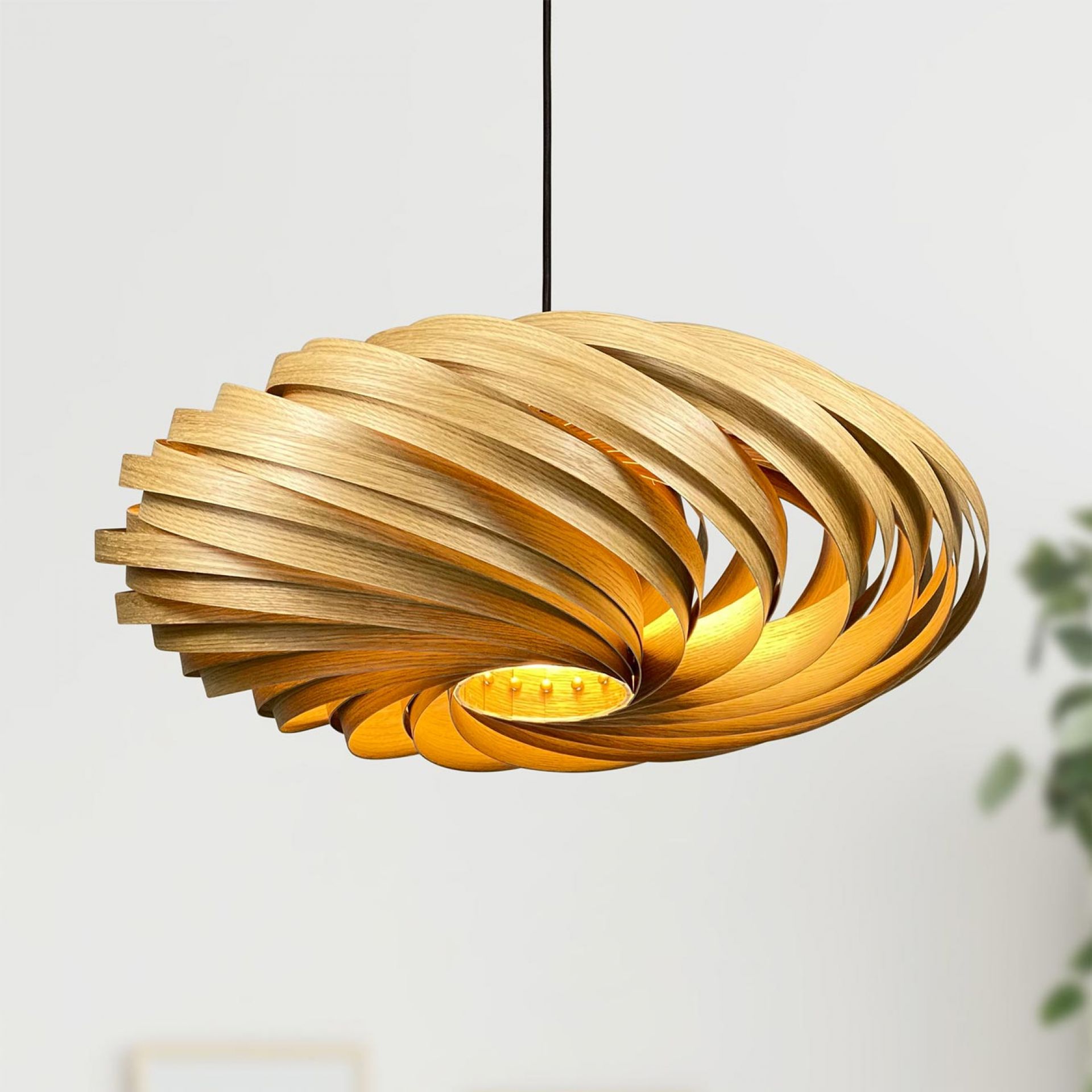 Veneria Pendant lamp Ø60 cm Oak Gofurnit