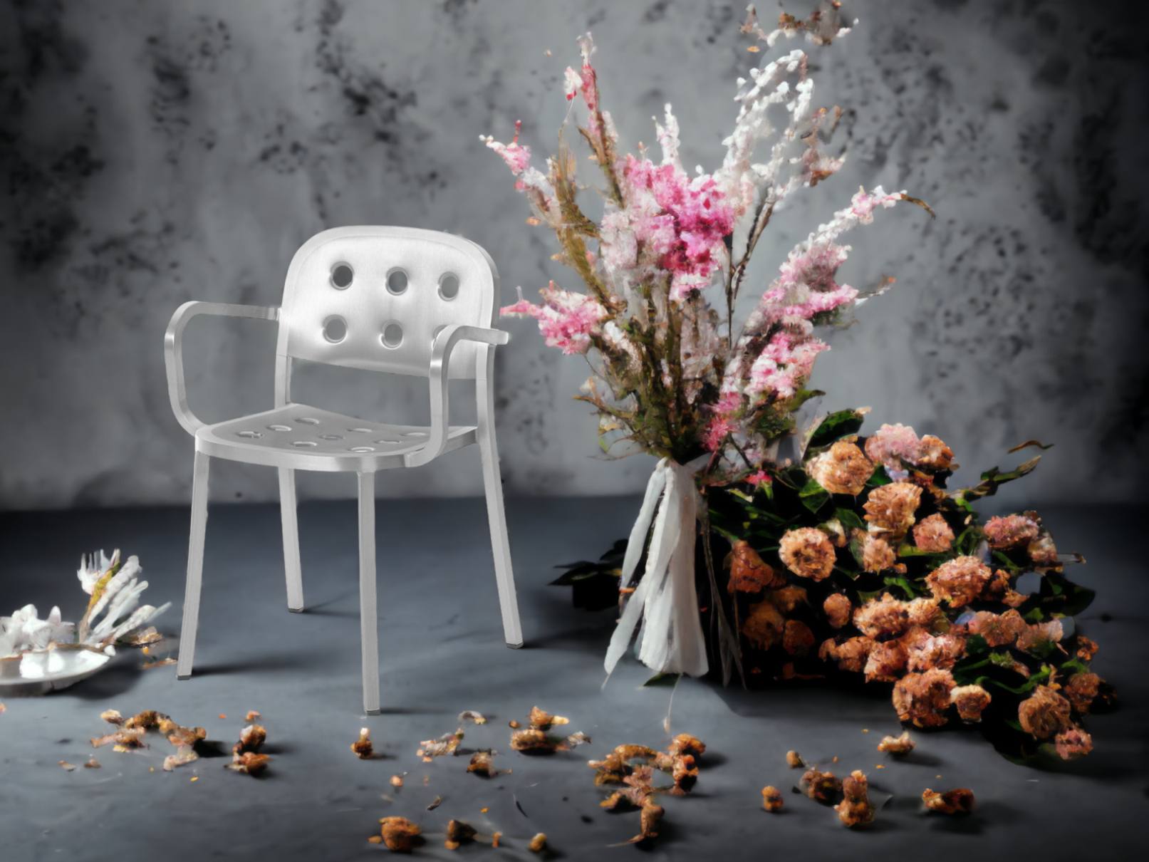 1 Inch All Aluminium Armchair Armchair Emeco 