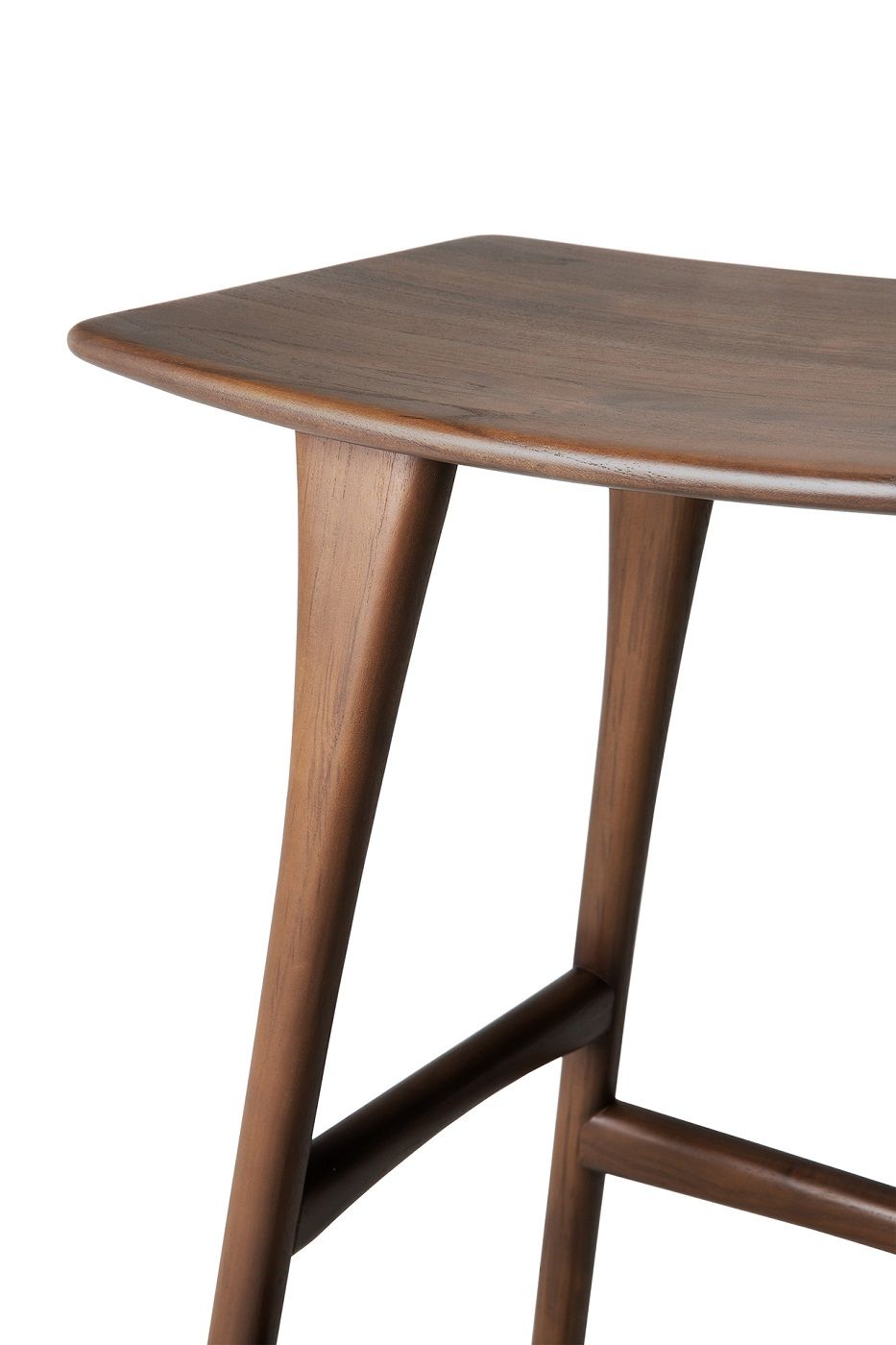 Osso Bar Stool Teak Dark Brown Ethnicraft 