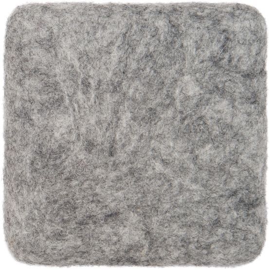 Mono Rectangular Felt Rug 160 x 230 cm myfelt Carl (mottled grey)