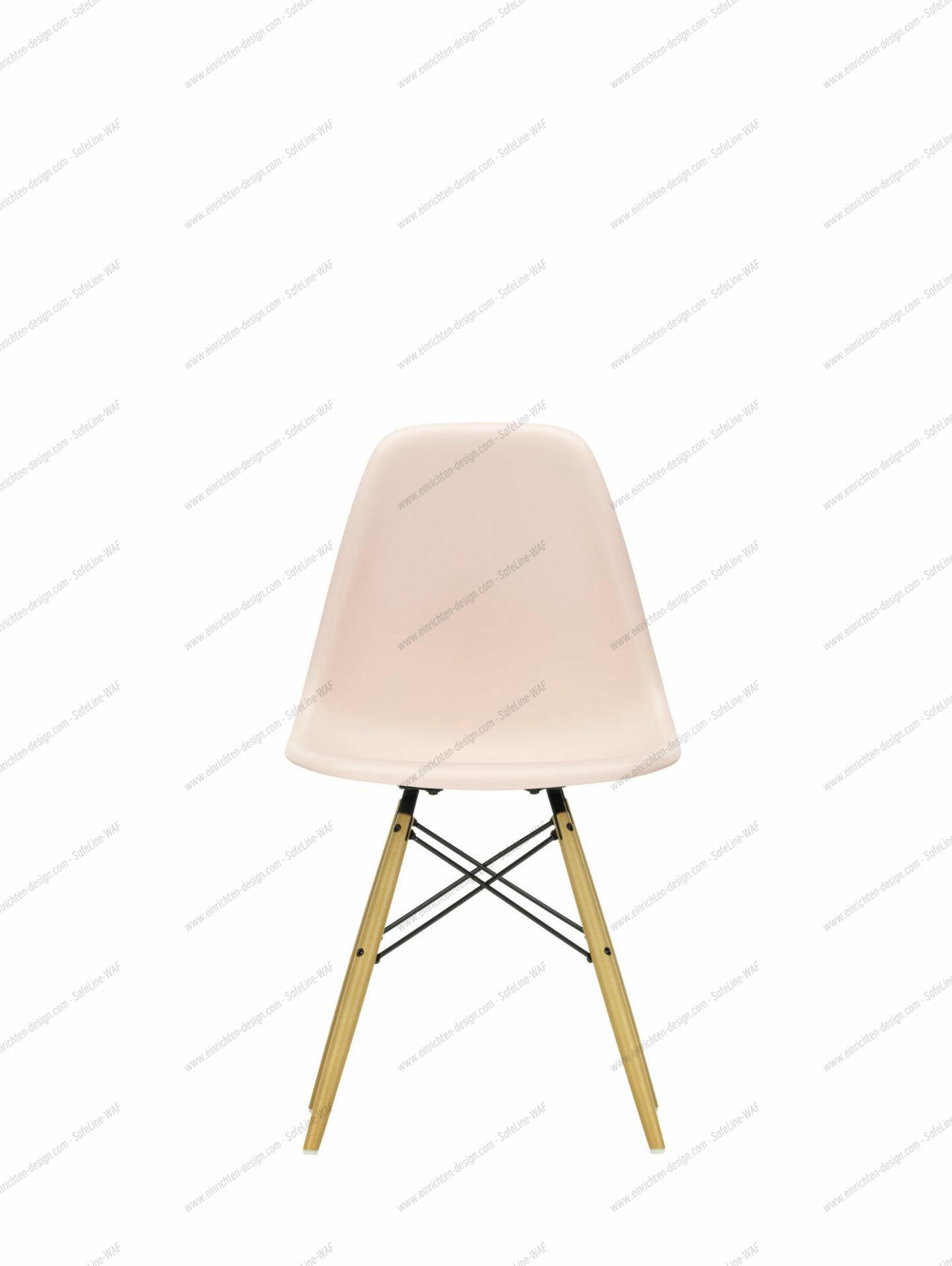 Eames Plastic Side Chair DSW Chair Vitra Ash honey colored - Ice grey