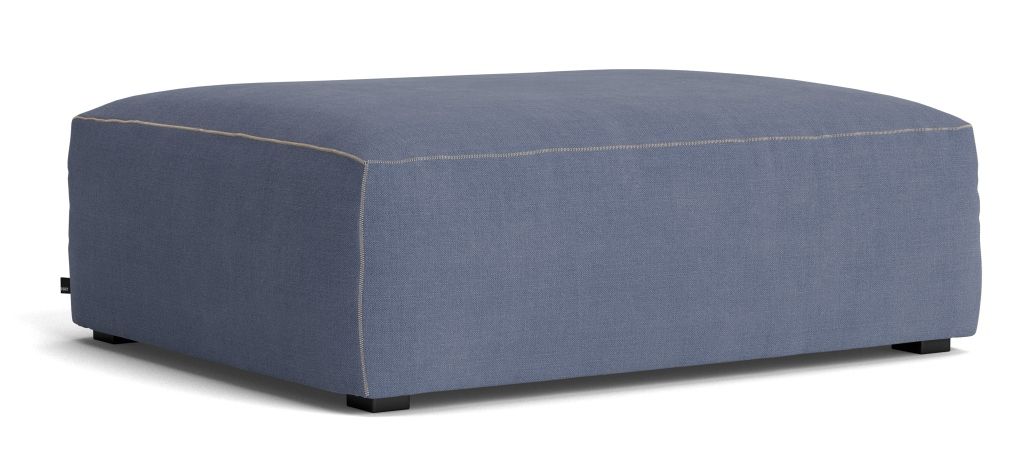 Mags Soft Ottoman S02 Small Hay Fabric Linara 198 with beige stitching