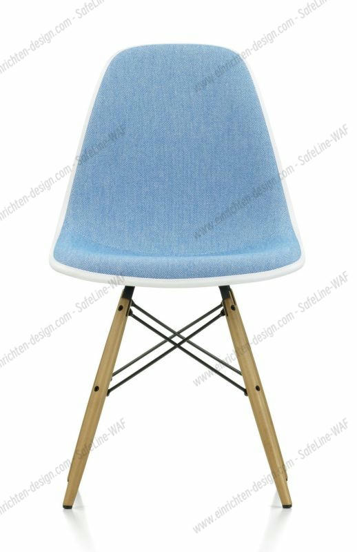 Eames Plastic Side Chair DSW Chair fully upholstered Vitra