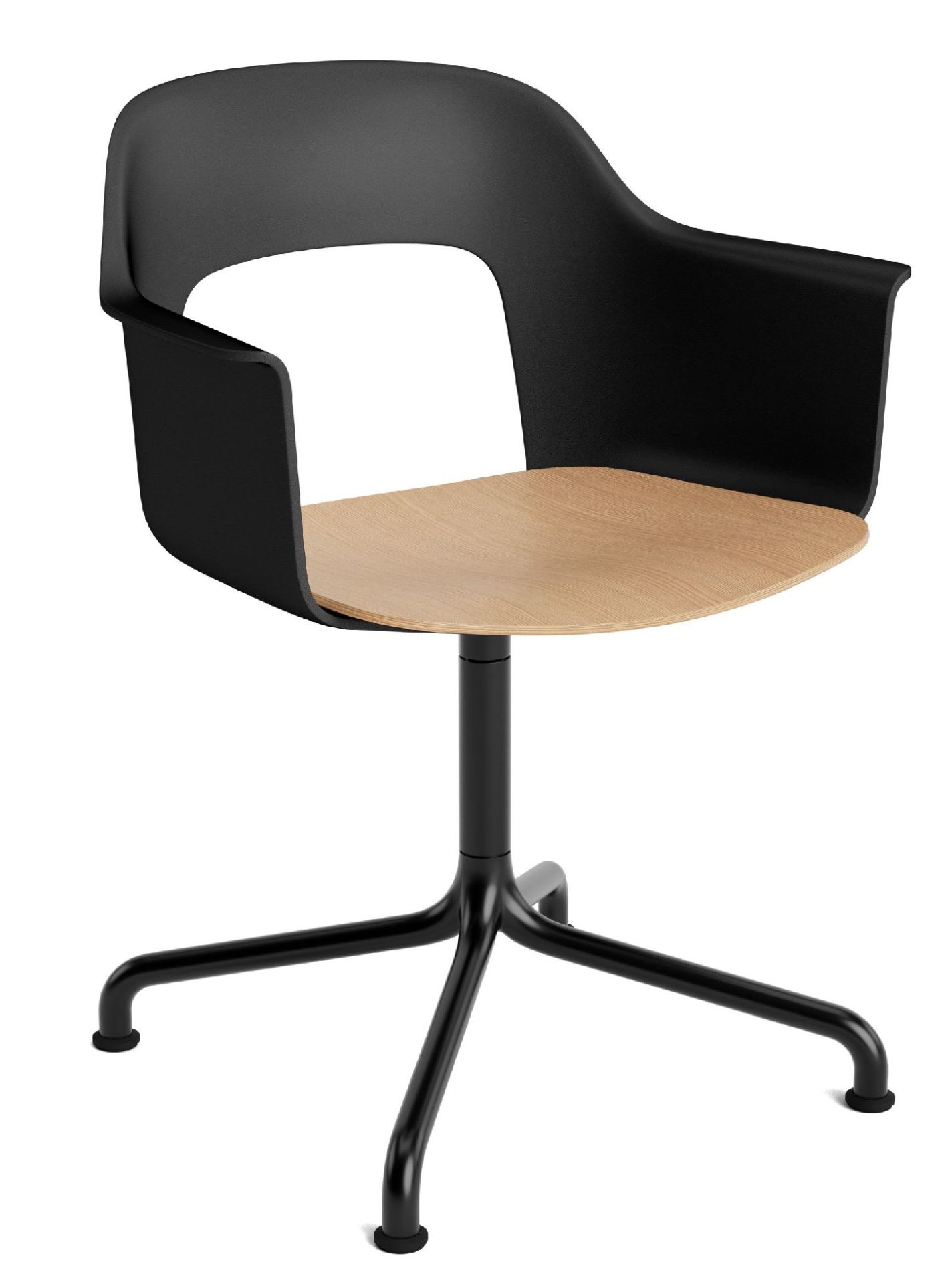 Layout Armchair 252 Armchair 4-star base swivel base with curved base Hay  