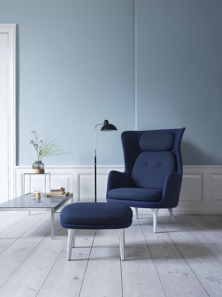 JH11 / JH12 Footstool for Ro Armchair Fritz Hansen