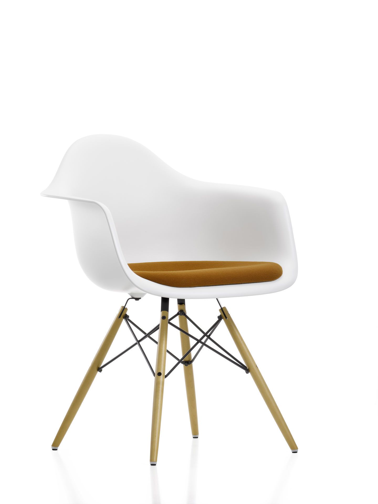 Eames Plastic Arm Chair DAW Chair with seat cushion Vitra