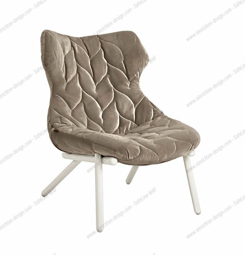 Foliage Armchair Velvet Kartell Rosa