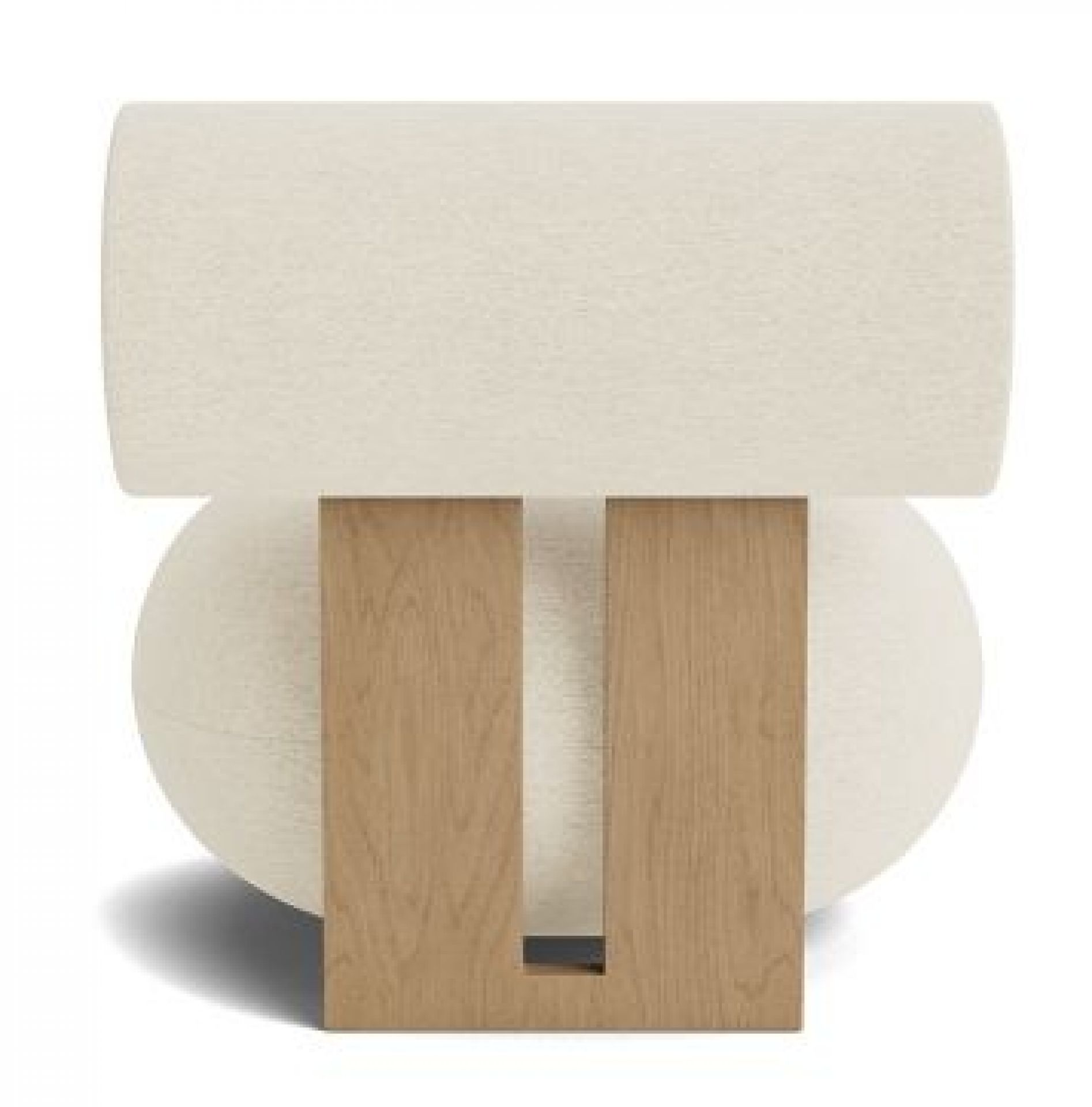 Hippo Lounge Natural Oak Barnum Bouclé 24 Norr11