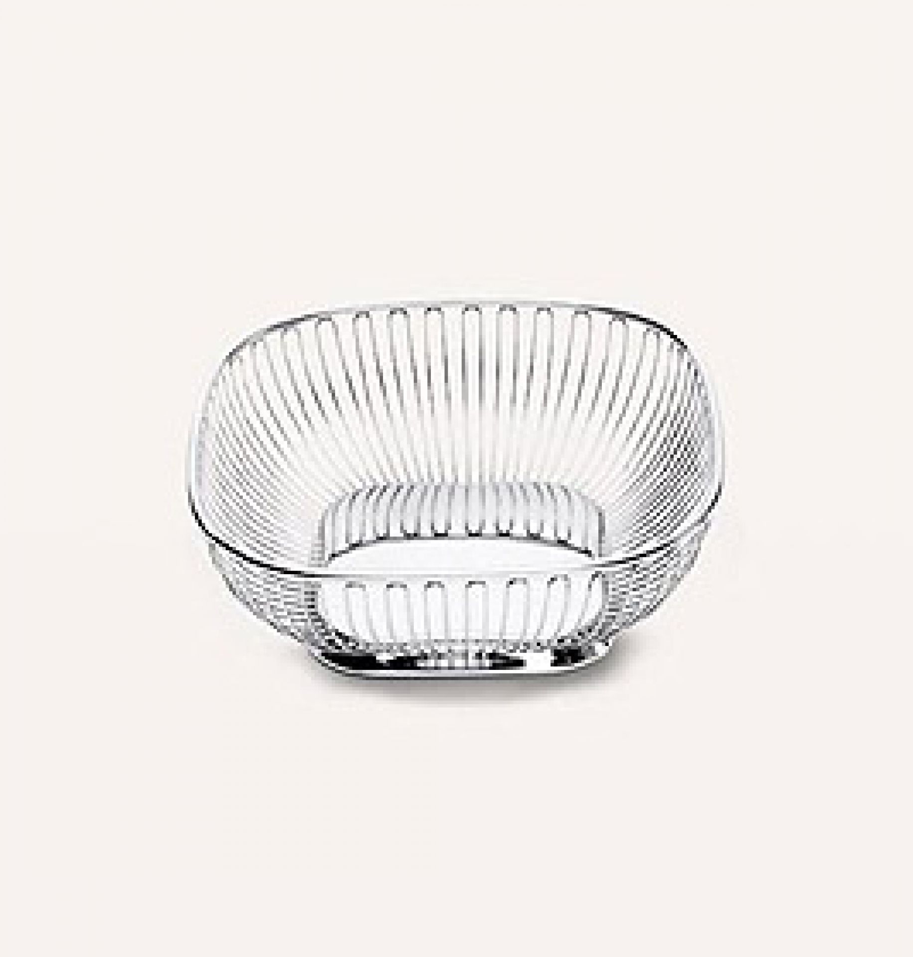 Wire basket, square 845 Alessi