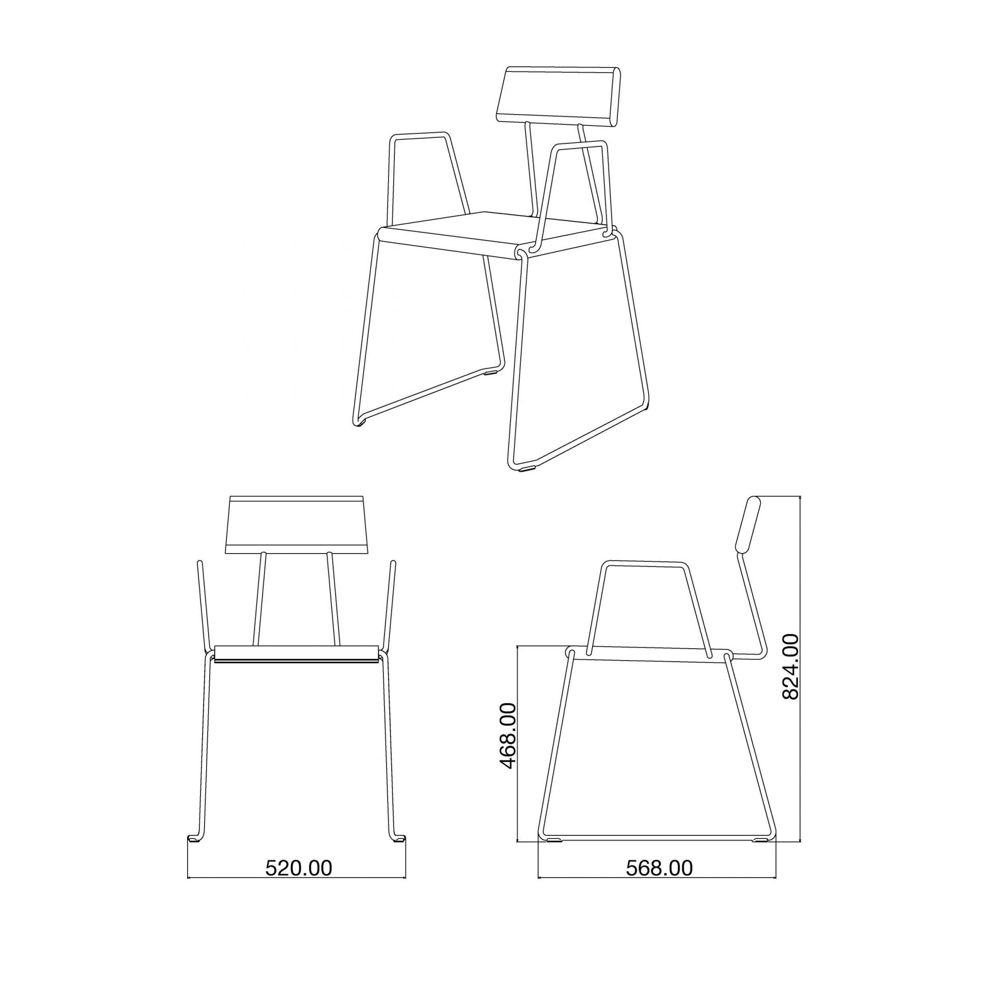 D:006 Chair with Armrests Fuchs & Habicht