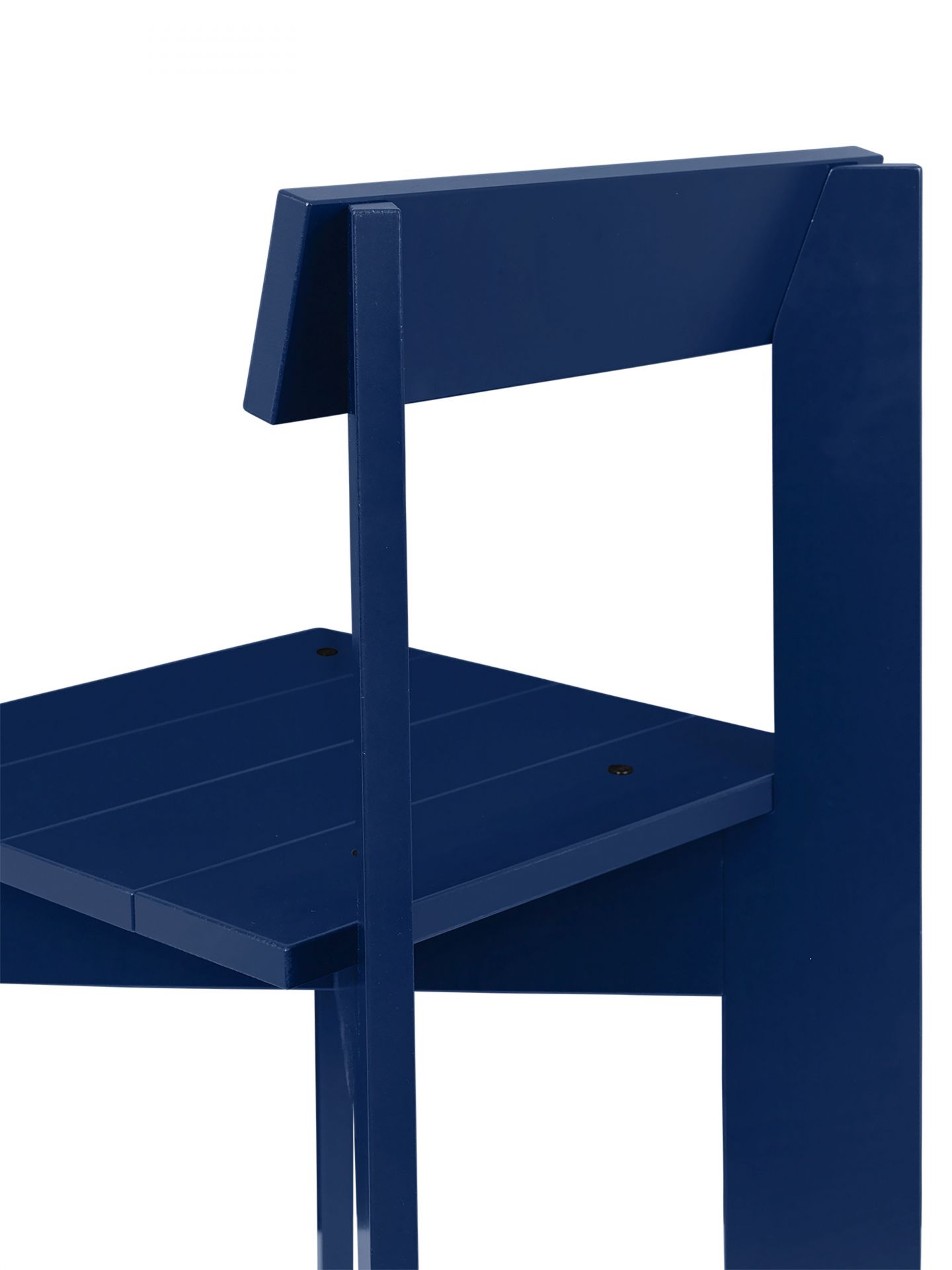 Ark Dining Chair Ferm Living Beech blue lacquered Ark Dining Chair Ferm Living Beech blue lacquered