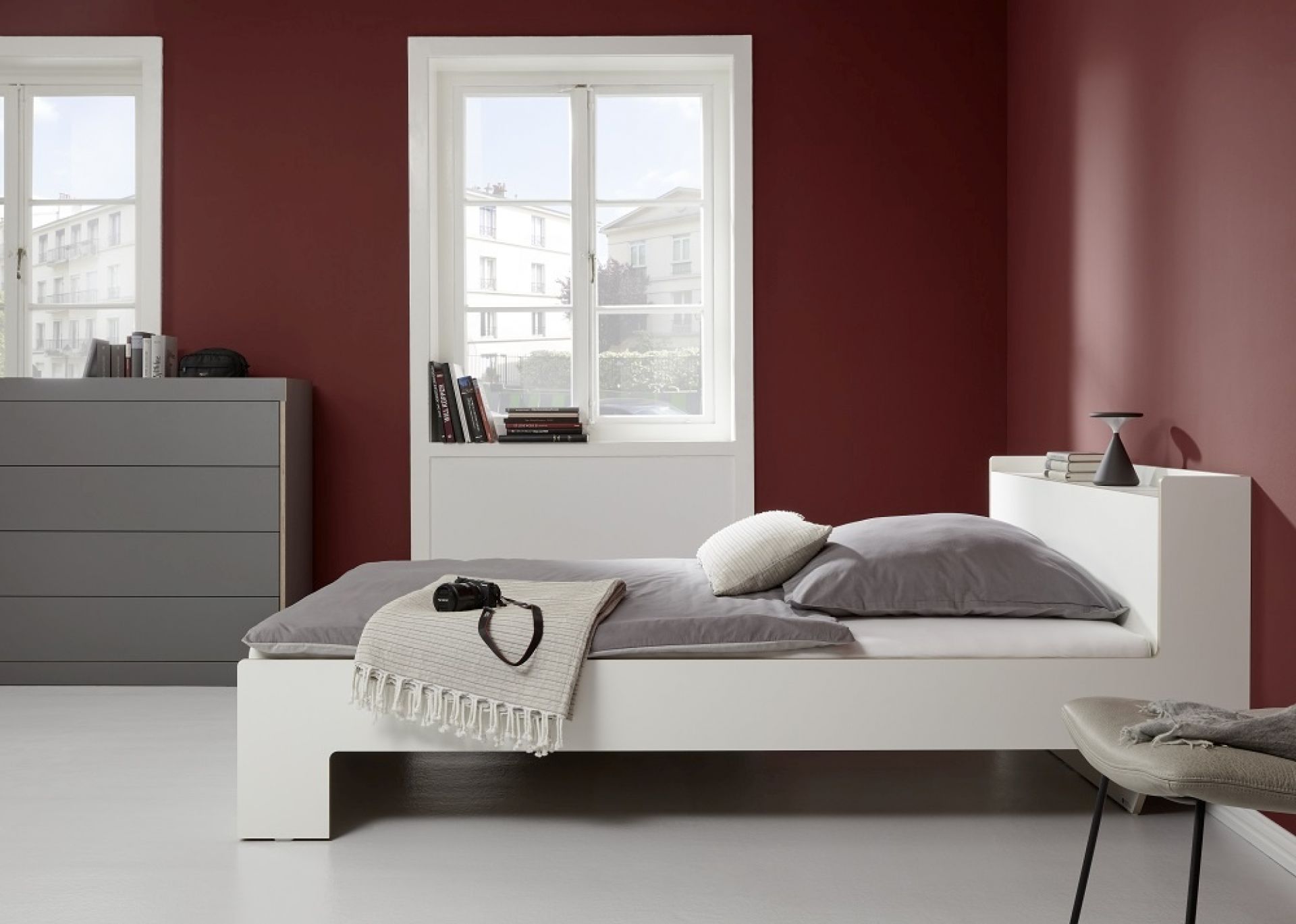 Nook Single Bed Anthracite Müller Möbelwerkstätten 