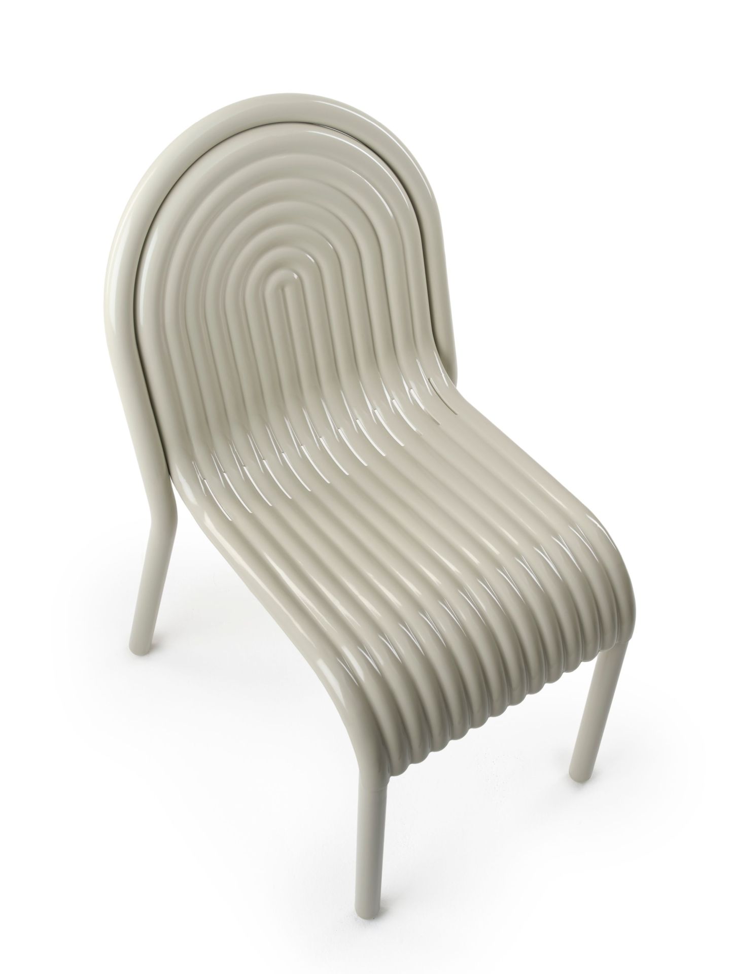 Groove Outdoor Side Chair Putty Tom Dixon