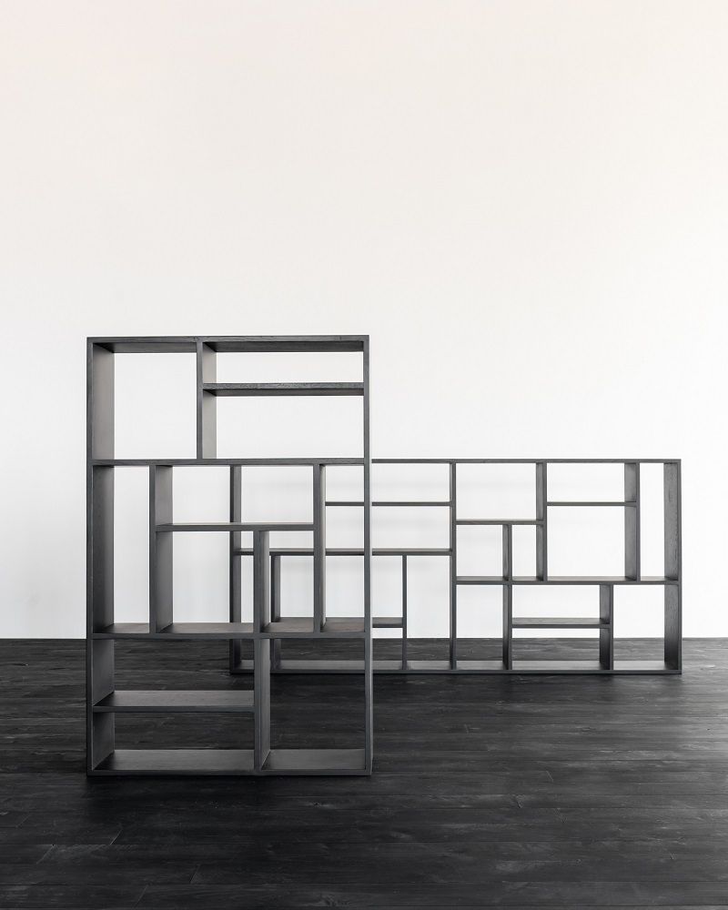 M Rack Oak black Ethnicraft W 104