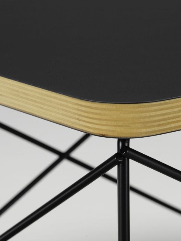 Occasional Table LTR Side Table HPL Black Vitra Steel wire black powder-coated