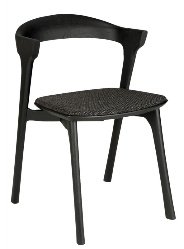 Bok chair brown oak / black fabric Ethnicraft 