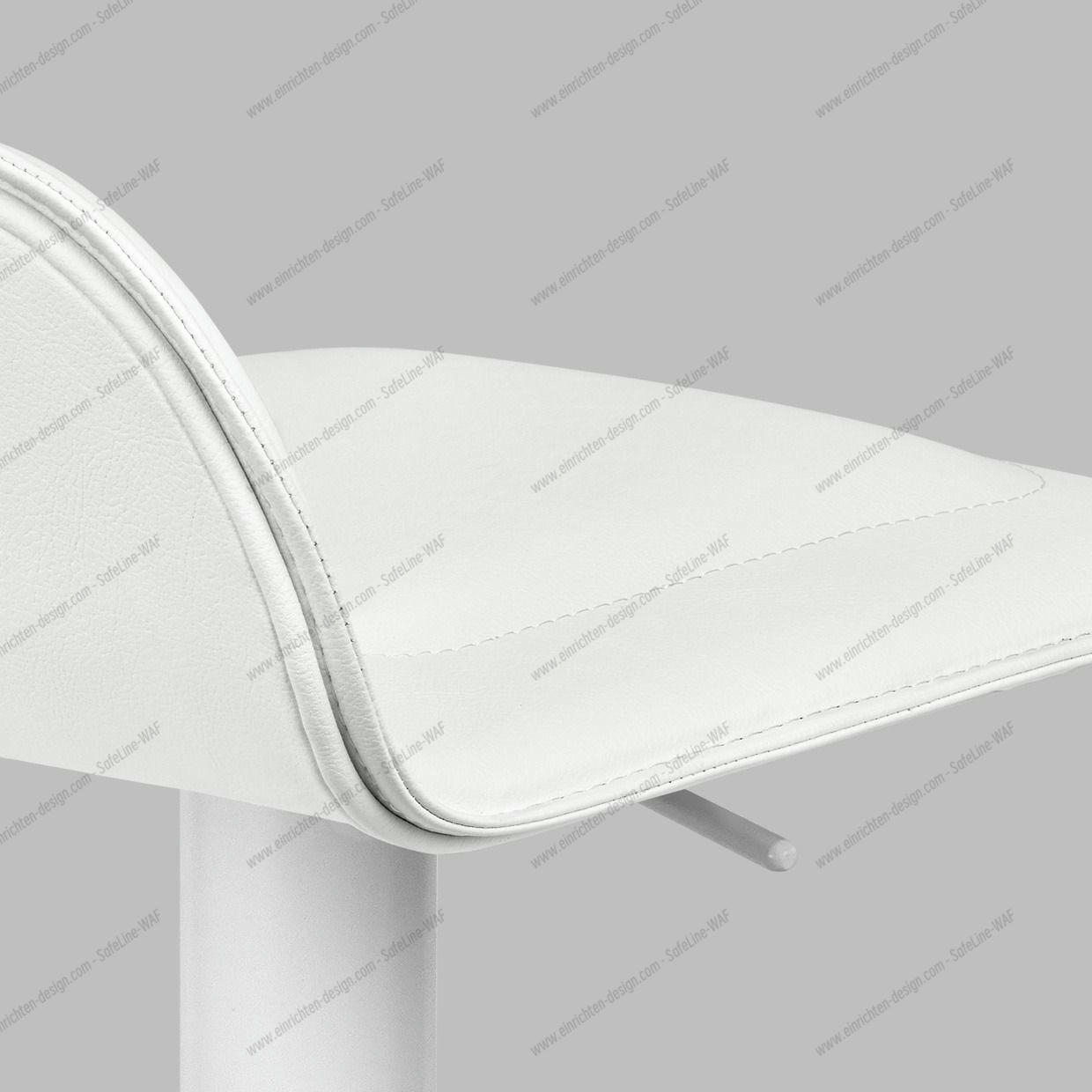 Dave Bar Stool Artificial Leather white - static Moree