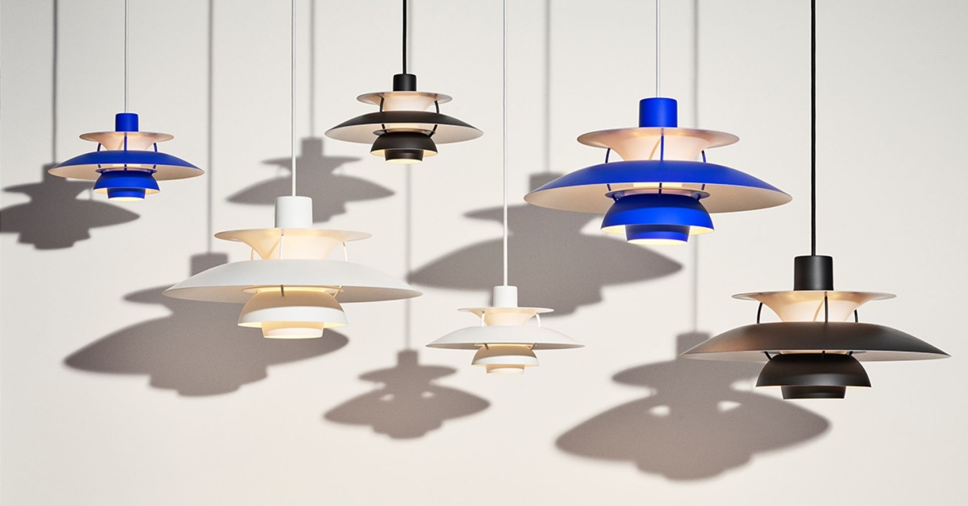 PH 5 Monochrome Pendant light Louis Poulsen Dusty Indigo