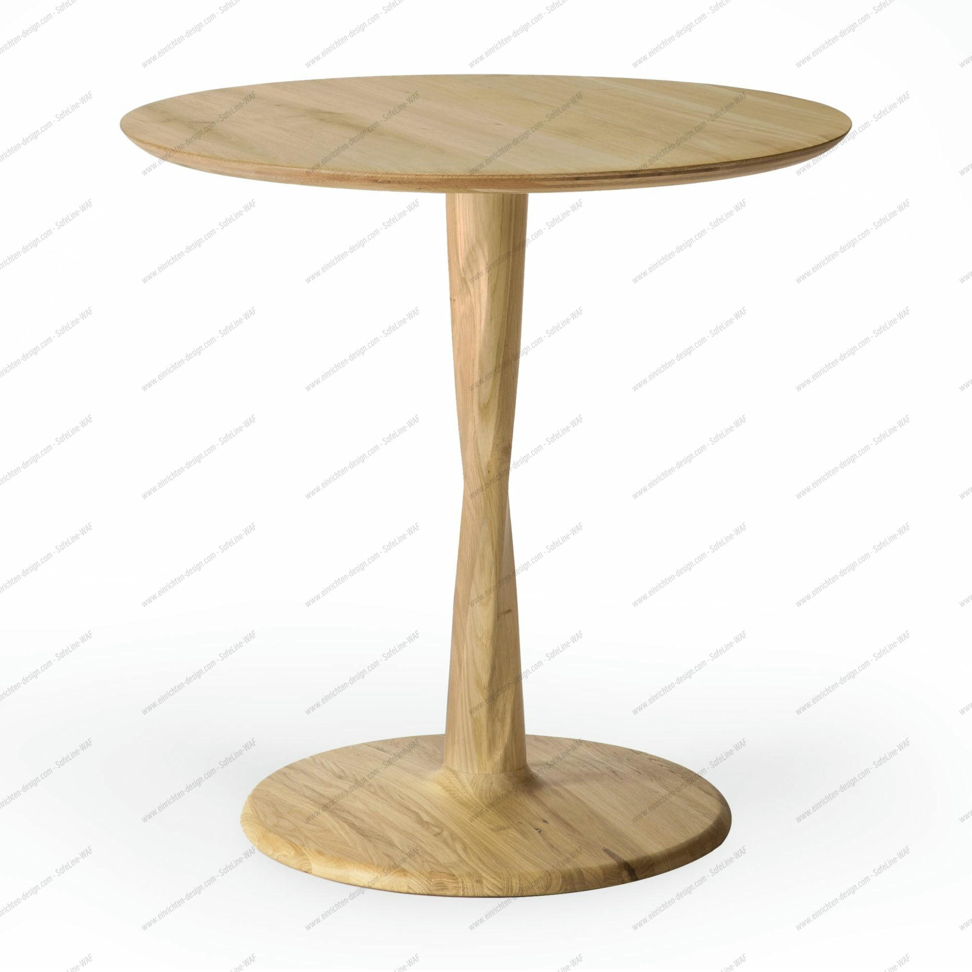 Torsion Table Low Ø70cm - laquered oak Ethnicraft
