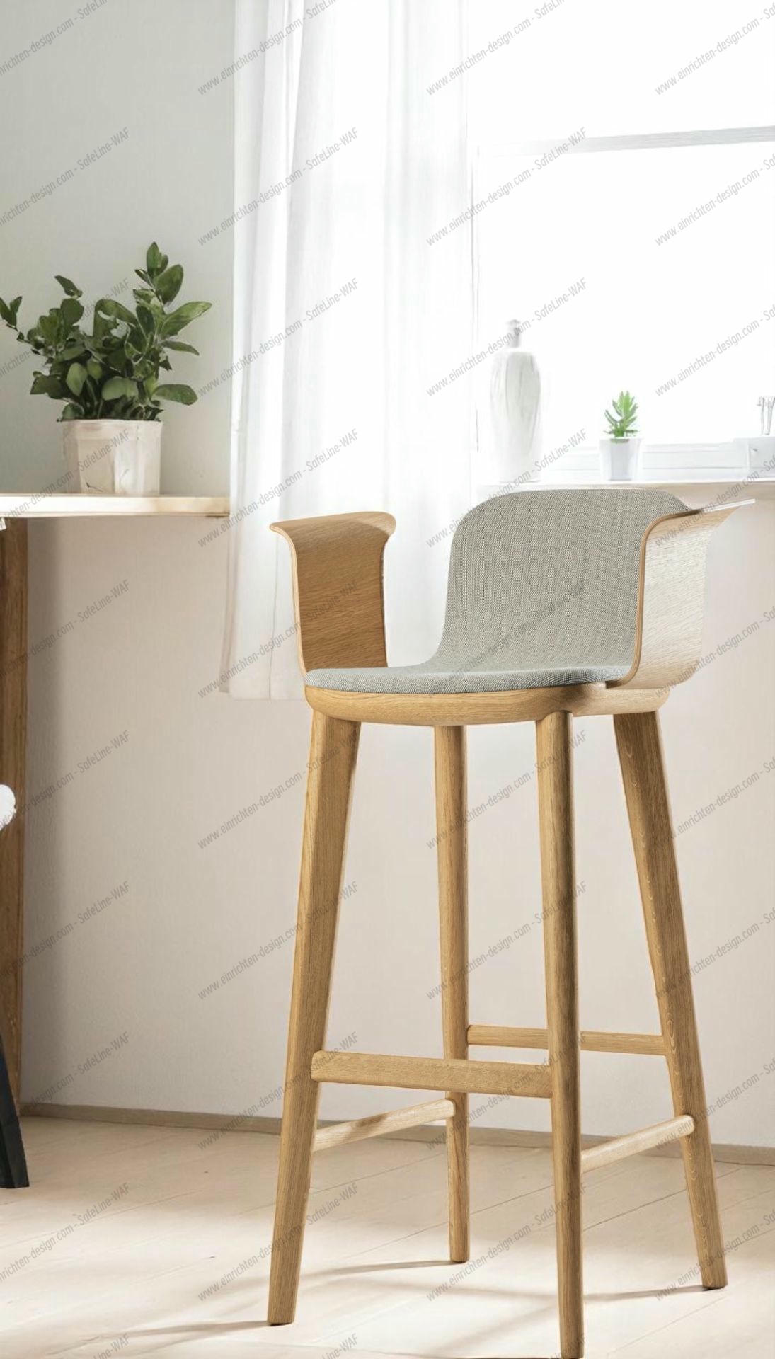 Aeon Comfort Barstool Barstool with armrests Fully upholstered Zeitraum