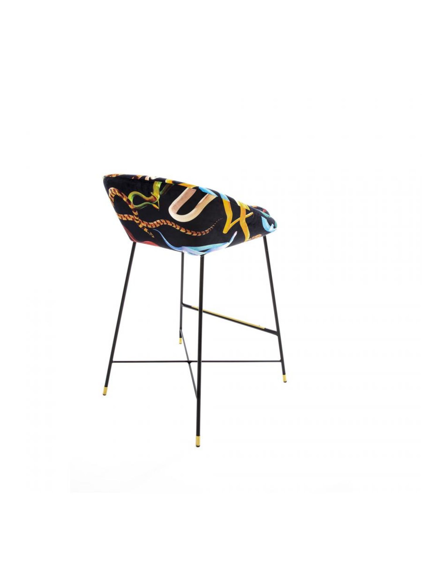 Toiletpaper high stool Snakes Seletti