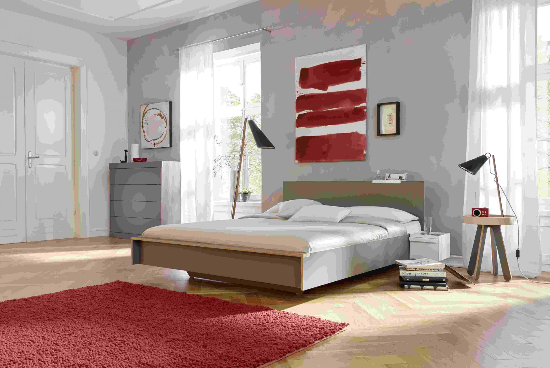 Headboard for Flai Double bed white Müller Möbelwerkstätten