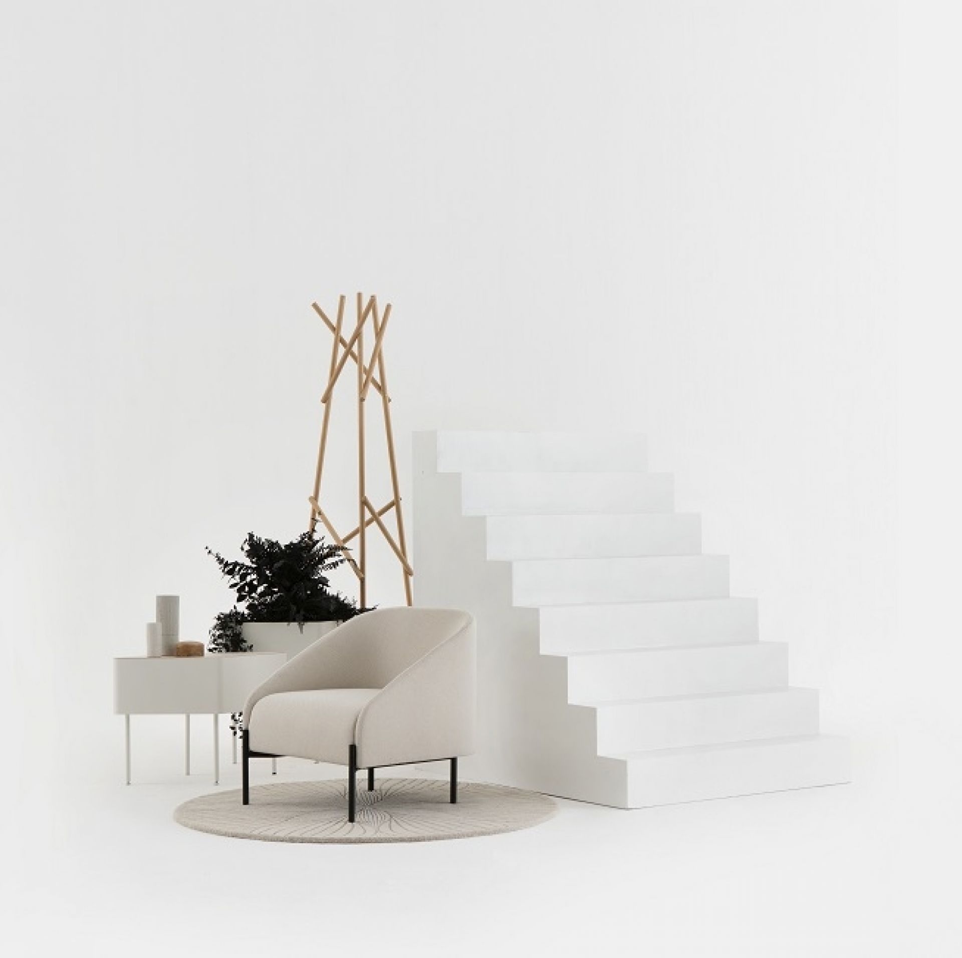 Kendo Coat stand Cascando 