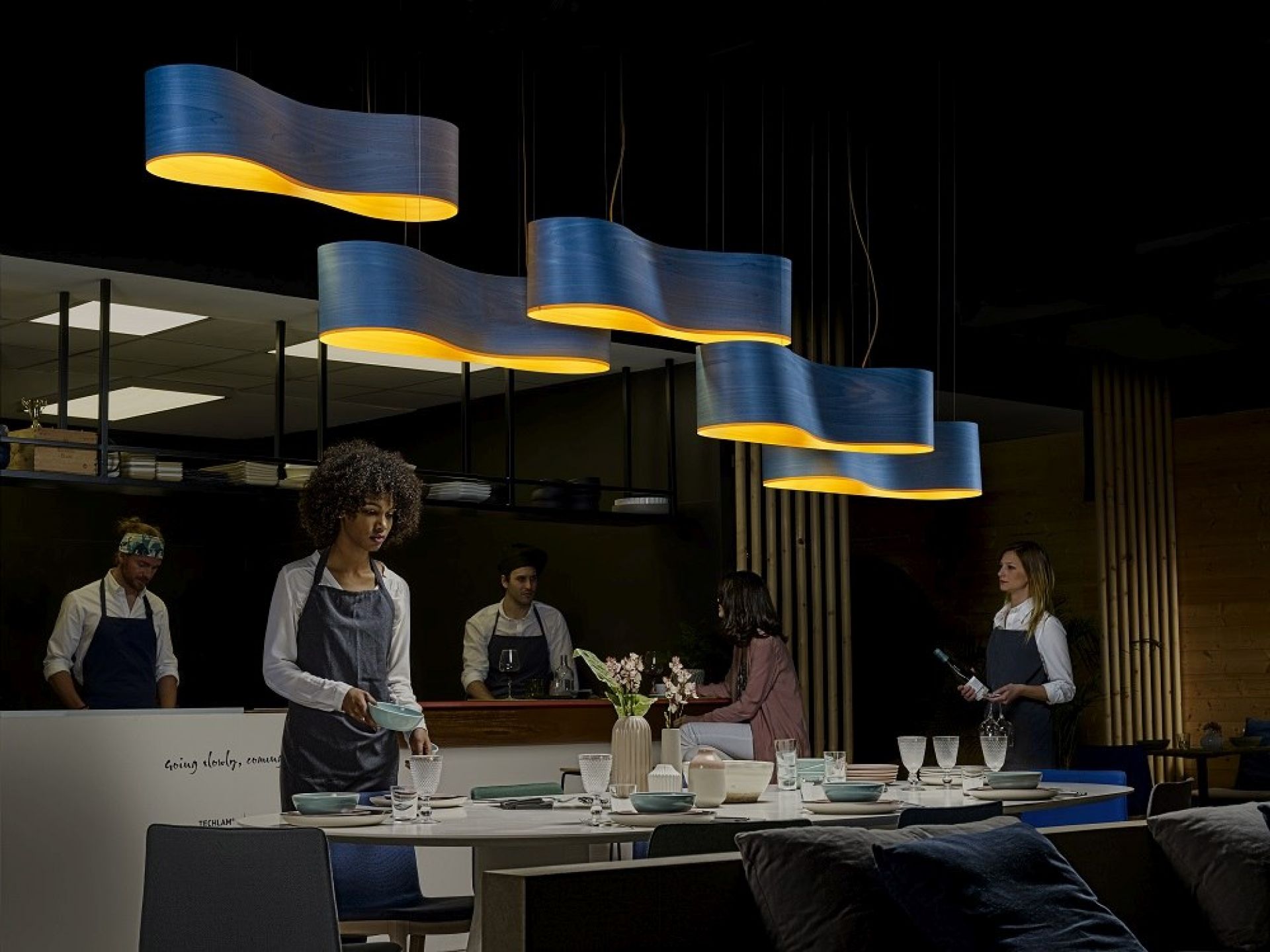 New Wave Suspension Pendant lamp LZF Lamps